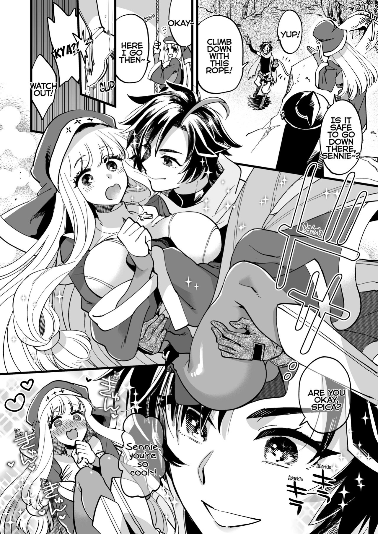 [Sonotaozey (Yukataro)] Nakayoshi Onna Boukensha wa Yoru ni Naru to Yadoya de Mechakucha Ecchi Suru | Party of Female Adventurers Fuck a lot at the Inn Once Nighttime Comes. [BoundaryTL & MMAG Translations]