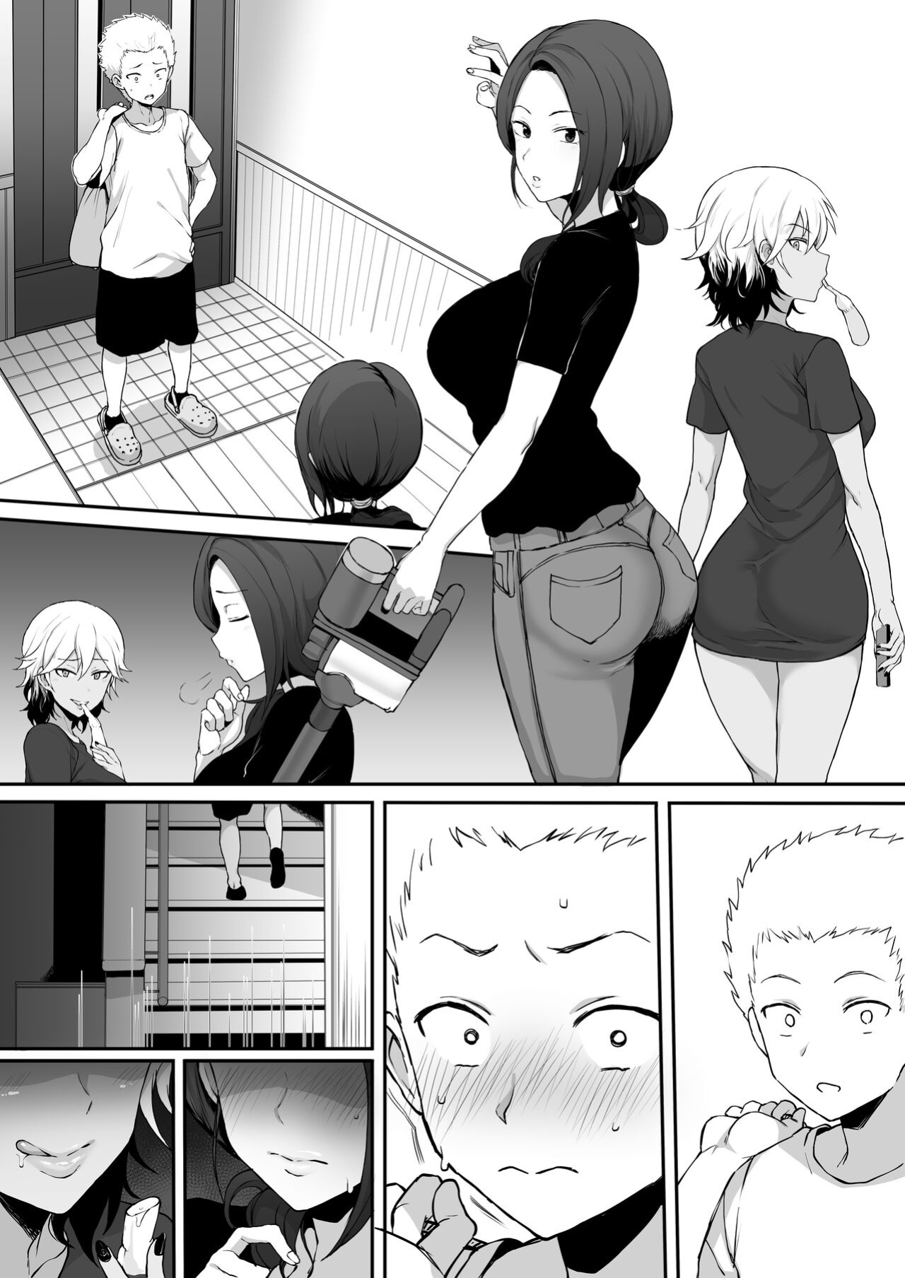 [Terasu MC] Kokujin no Tenkousei NTR ru Chapters 1-6 part 1 Plus Bonus chapter: Stolen Mother’s Breasts