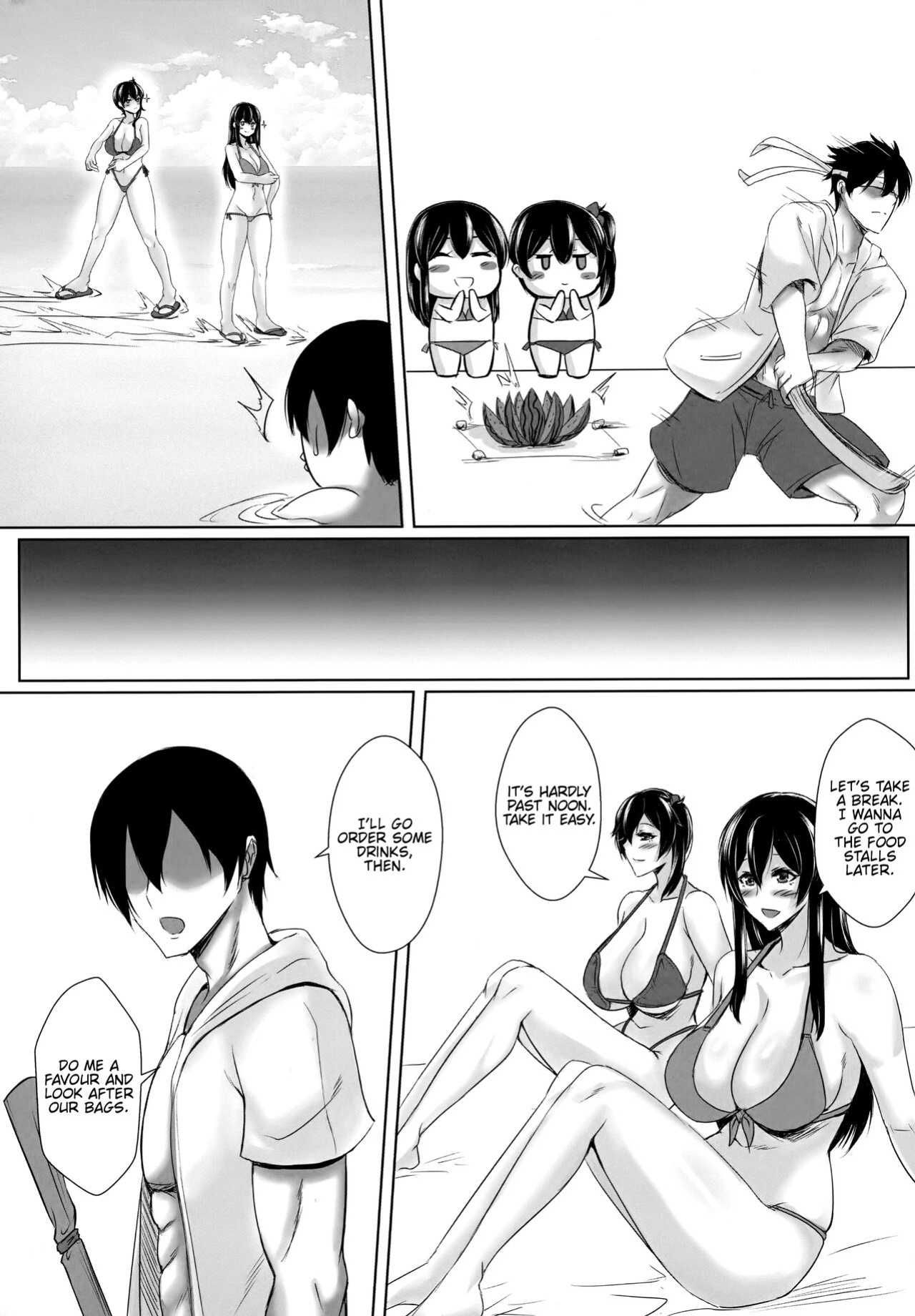 (FF39) [Dao Yu Cha Wu (Kashiru)] Seisai Kuubo no Natsu | Summer with Fleet Carrier Wives [FMLTranslations]