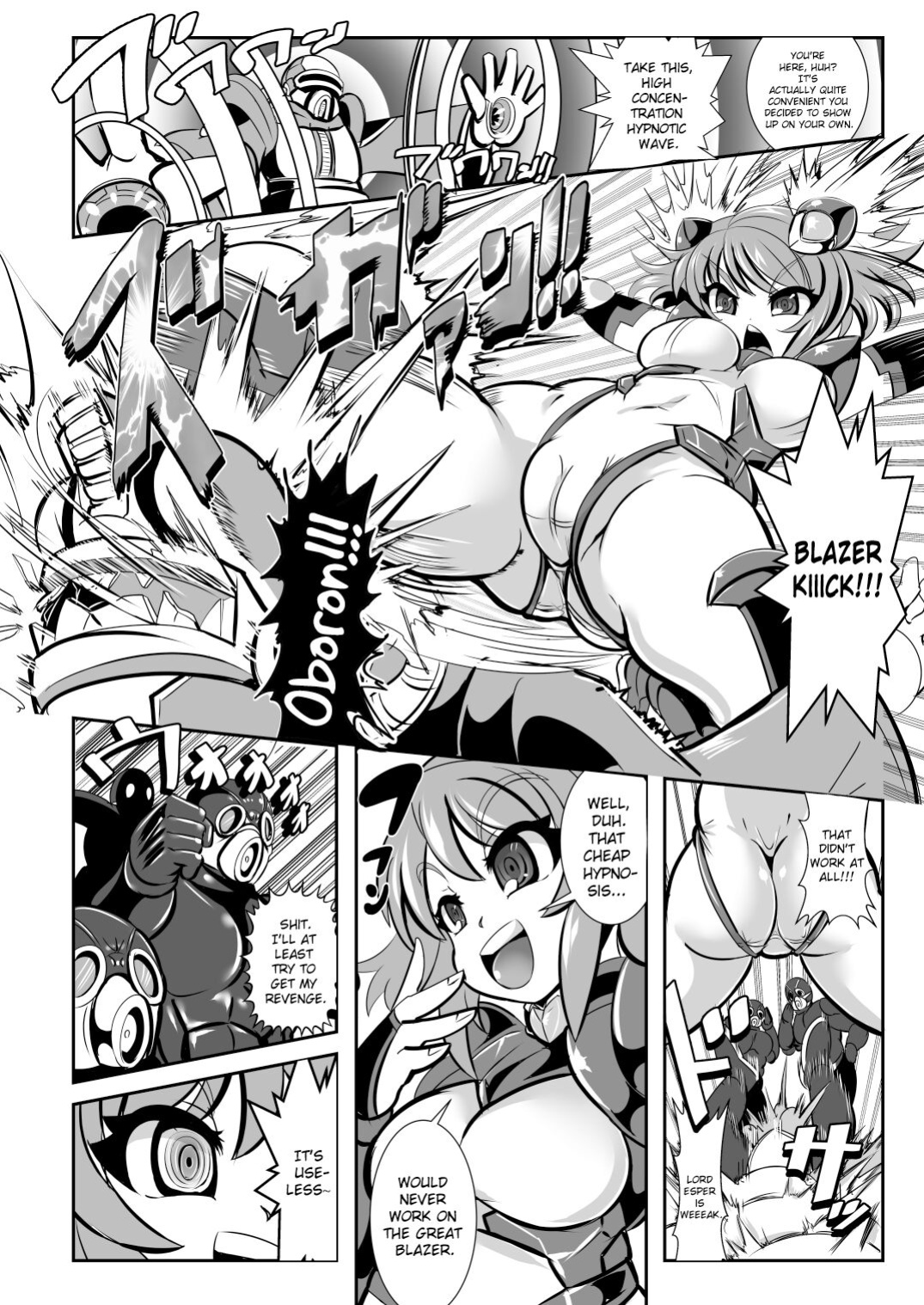 [Ankoku Marimokan (marimo)] Tetsujin Shoujo Blazer VS Saimin Kaijin [ChoriScans]