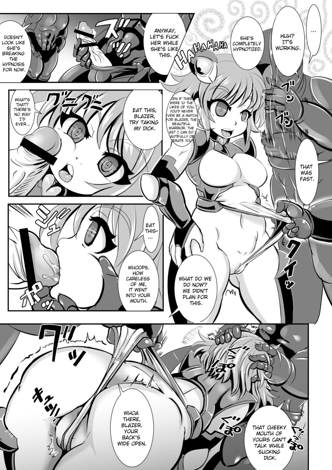 [Ankoku Marimokan (marimo)] Tetsujin Shoujo Blazer VS Saimin Kaijin [ChoriScans]