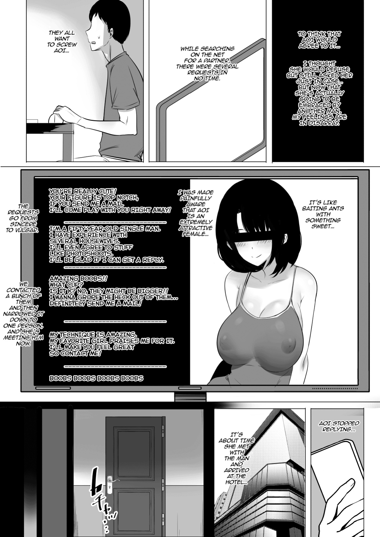 [Akireru Shoujo (Akire)] Boku dake ni Amaesasete Kureru Kyonyuu JK Tsuma o Hoka no Otoko ni Dakasete Mita [hardcase8translates]