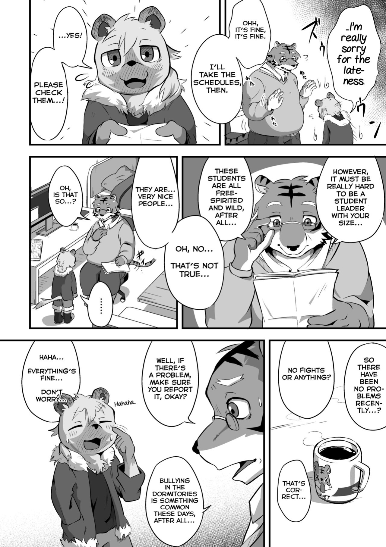 (Kemoket 8) [Yoaruki F (Magu no Romomokan)] Danshi Ryousei Tachi wa Koyoi mo Nakaga ii