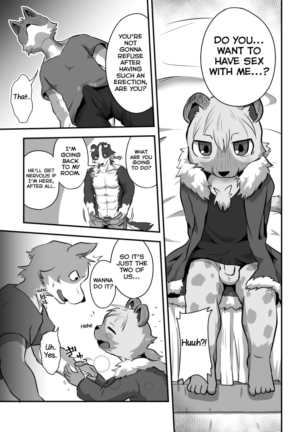 (Kemoket 8) [Yoaruki F (Magu no Romomokan)] Danshi Ryousei Tachi wa Koyoi mo Nakaga ii