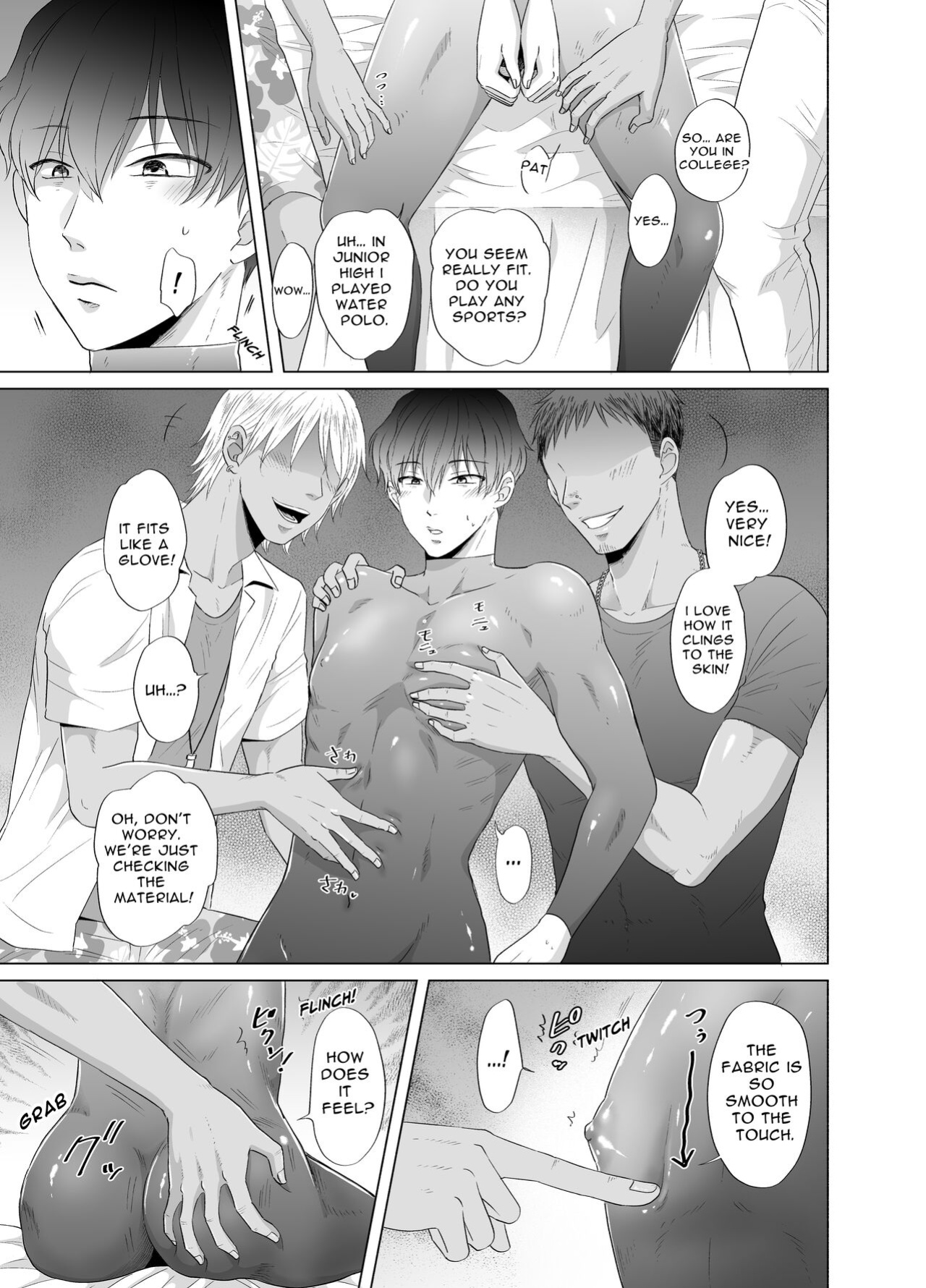 [Kanraitei (Beniko)] Kugakusei Touma-kun no Grey na Beit | Toma's Questionable Part-time Job [Tensei Works, Levy]