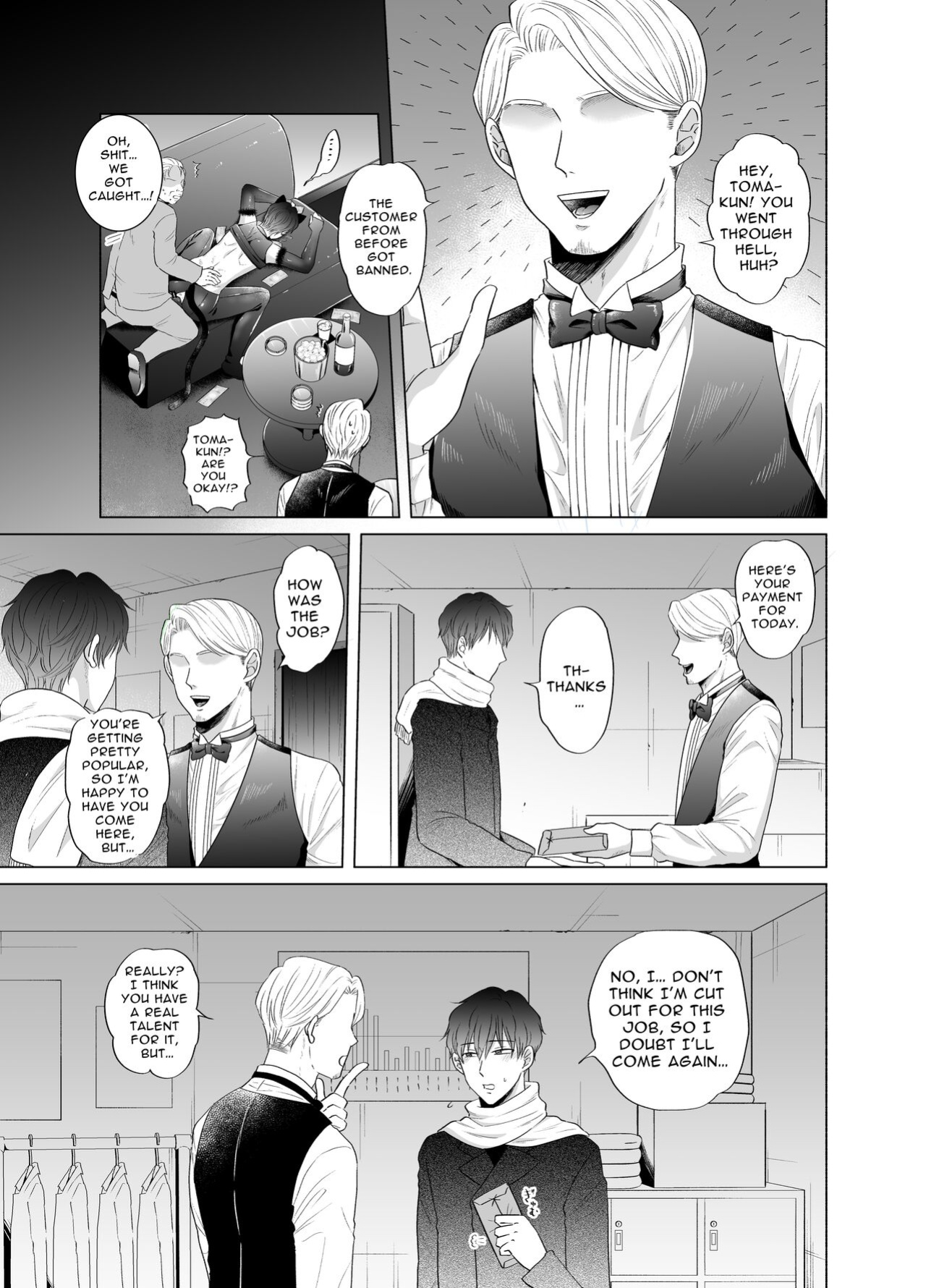 [Kanraitei (Beniko)] Kugakusei Touma-kun no Grey na Beit 2 ~Kigurumi Beit Hen~ | Toma's Questionable Part-time Job 2 [Tensei Works, Levy]