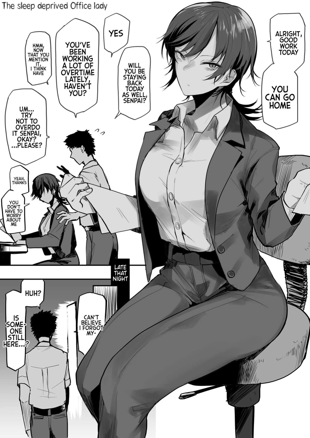 [Okyou] Nebusoku OL Onee-san | The Sleep Deprived Office Lady [Mr_Person]