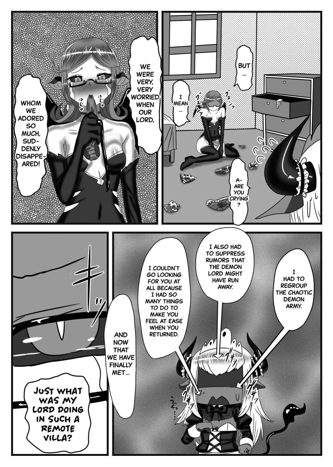 [Nitiniti Sowa (Apacchi)] Futanari Yuusha no Maou Rouraku 2 | The Futanari Hero's Allurement of The Demon Lord 2 [Black Grimoires]