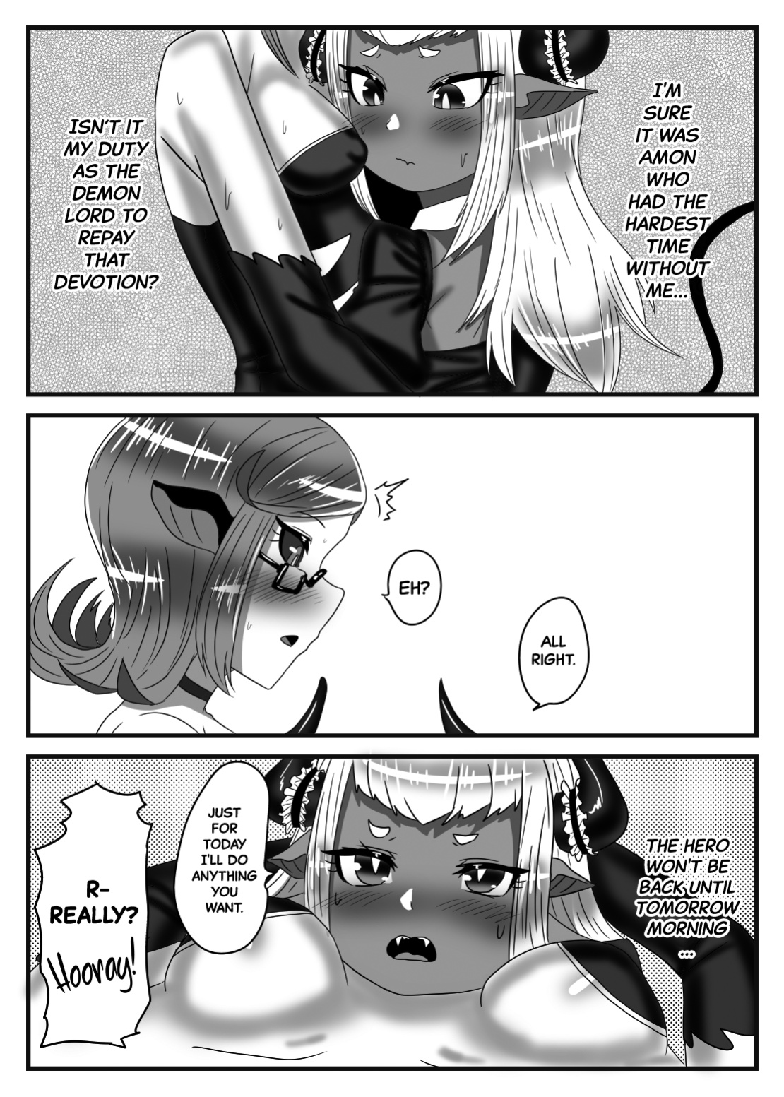 [Nitiniti Sowa (Apacchi)] Futanari Yuusha no Maou Rouraku 2 | The Futanari Hero's Allurement of The Demon Lord 2 [Black Grimoires]