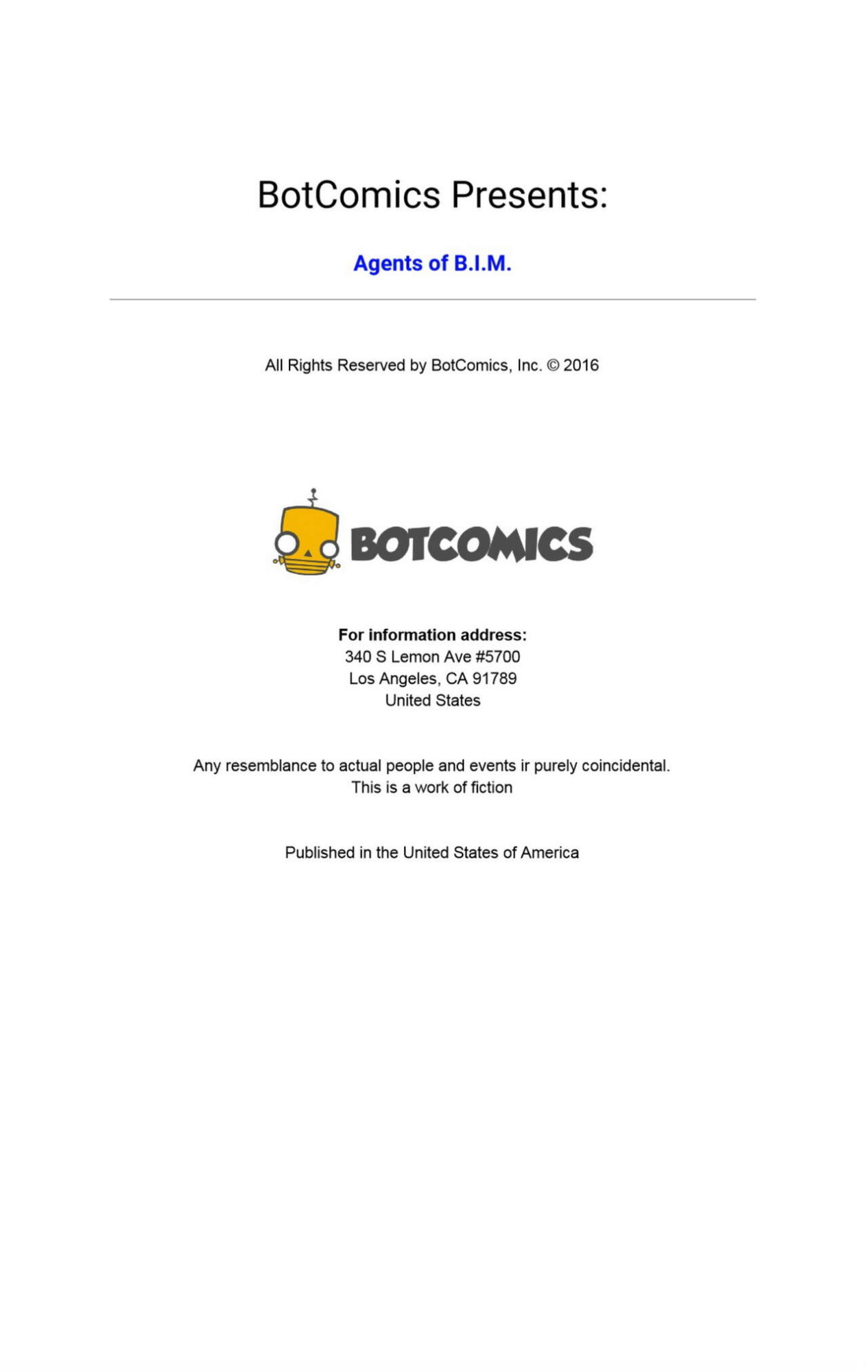 BotComics - Agents of B.I.M 1 - 2