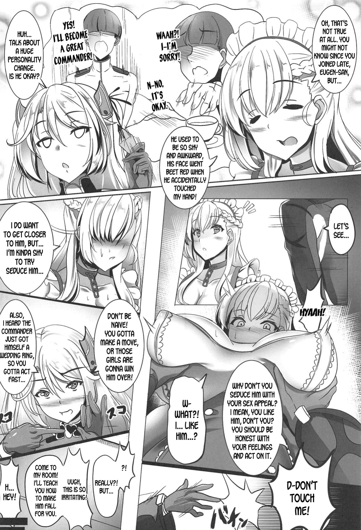 (C95) [Blackwing (Senrabanshou)] Maid-san no Nayami (Azur Lane) [desudesu]