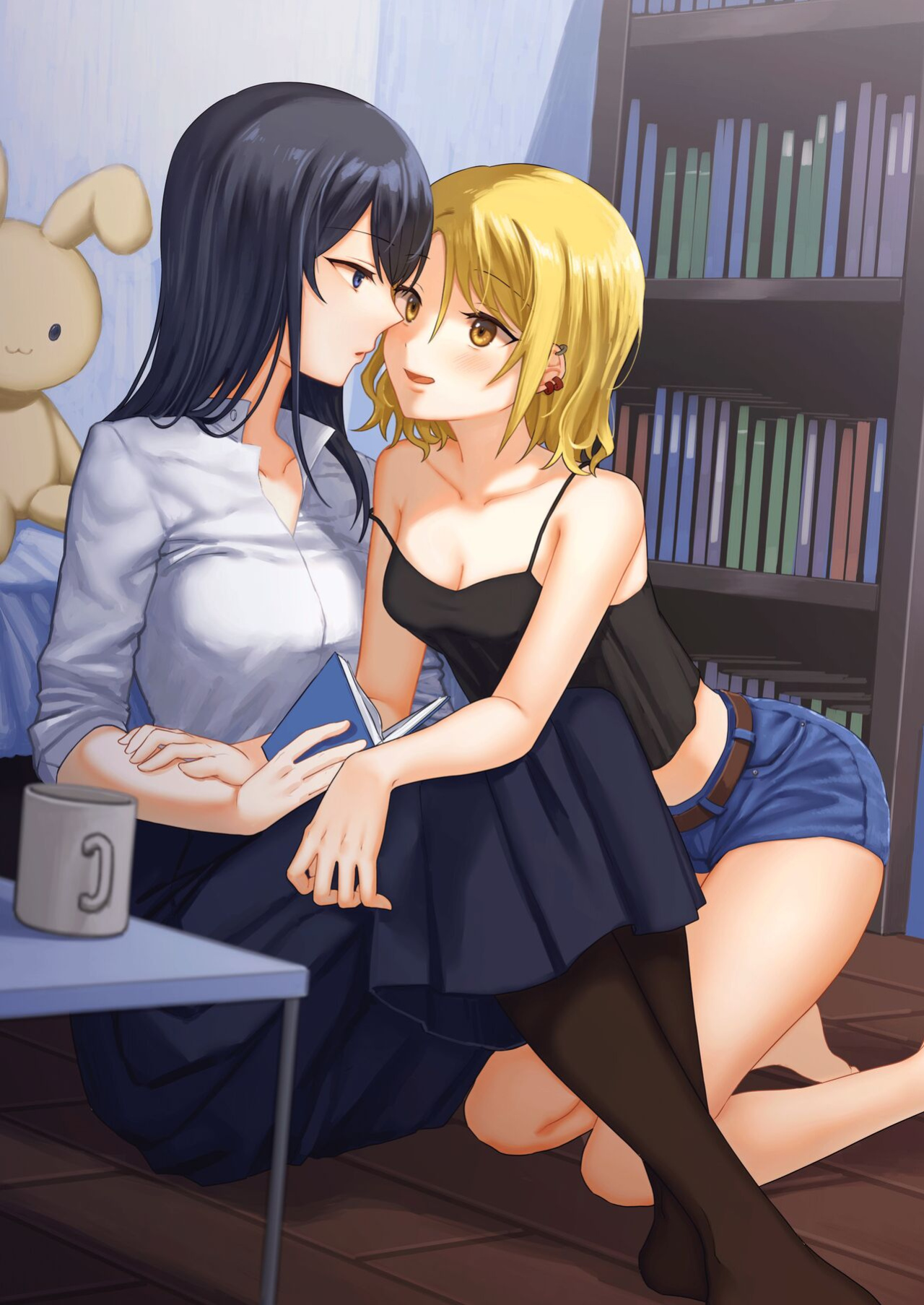 [Bird Forest (Fukuroumori)] 1RT de Nakawarui Nonke Joshi-tachi ga 1-byou Kiss suru Series - Otameshi Dousei shiteminai? [hardcase8translates]