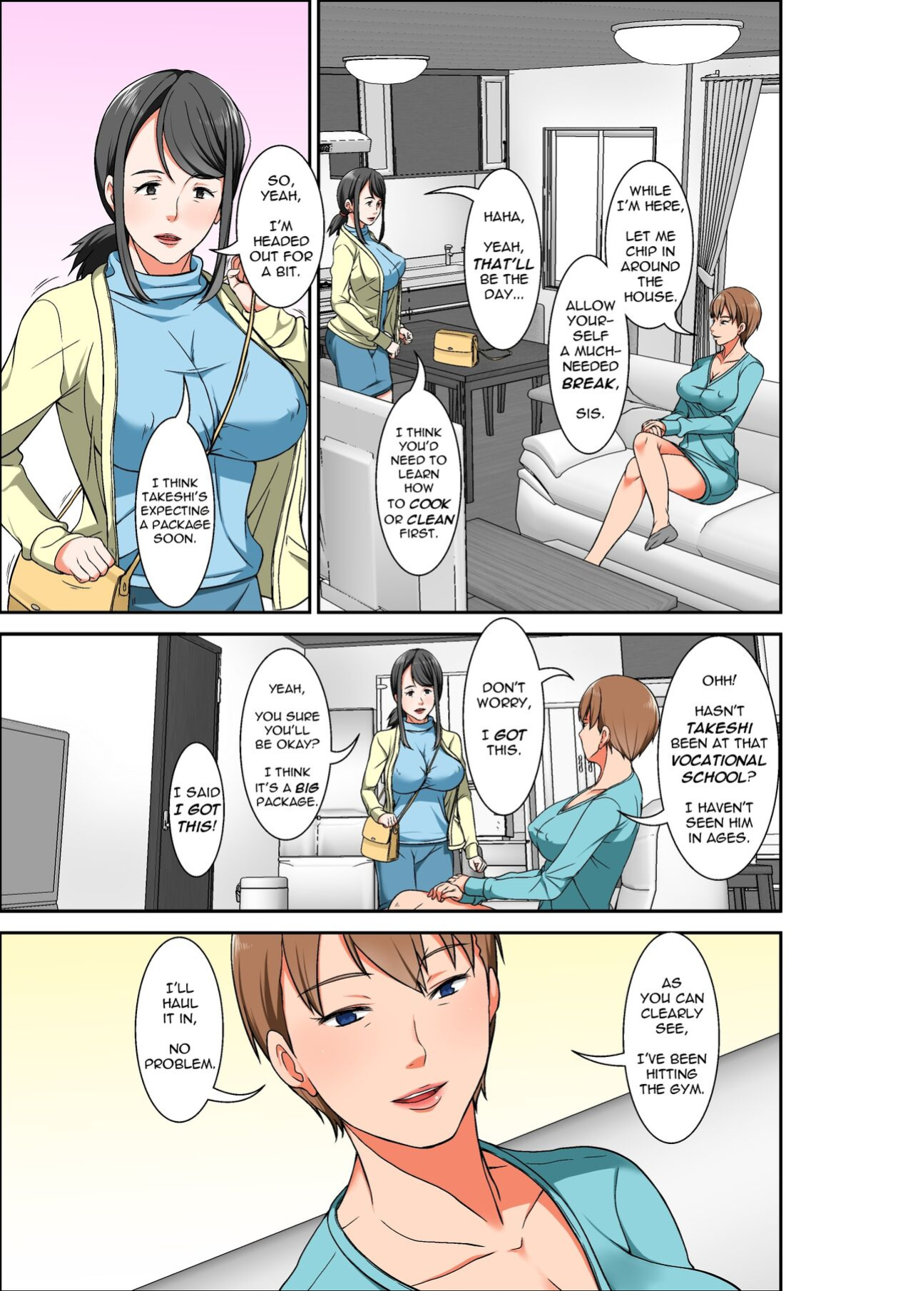 [Hoyoyodou] Hahaoya to SEX shiyou to shitara cho binkan taishitsu no oba ga wana ni kakatta hanashi | A story of how I paid for sex with mom, but got my hypersensitive aunt instead [incogna777]