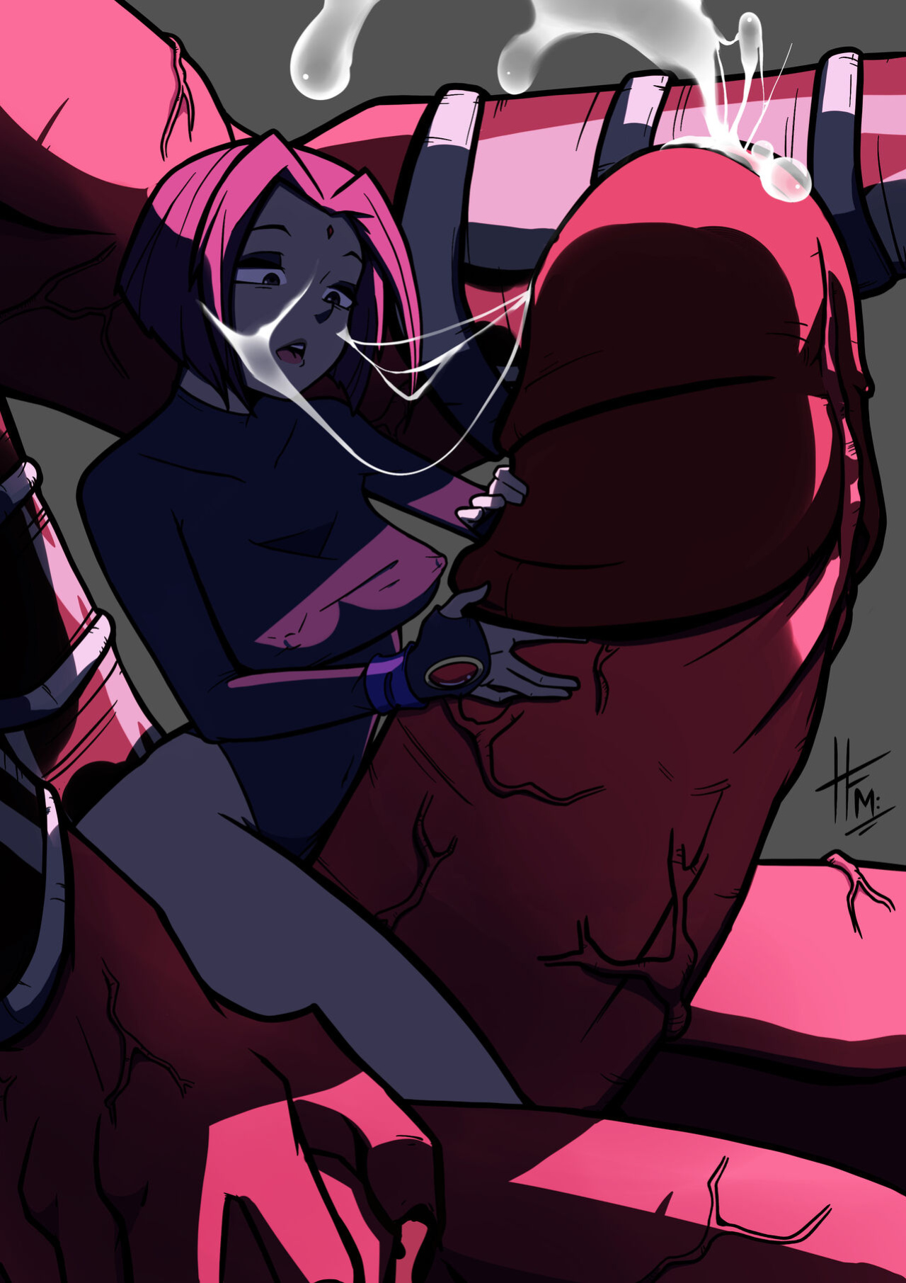 [TreatArtStudios (HFM)] Raven and Daddy (Teen Titans)