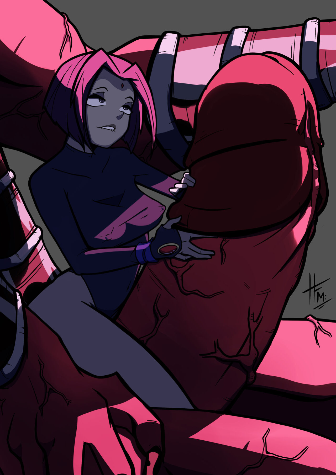 [TreatArtStudios (HFM)] Raven and Daddy (Teen Titans)