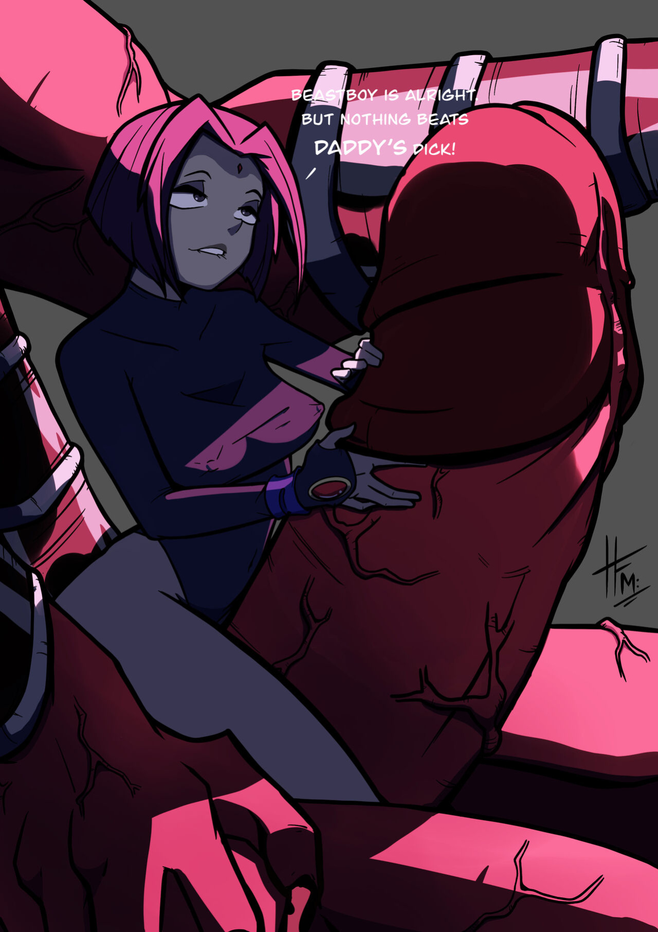 [TreatArtStudios (HFM)] Raven and Daddy (Teen Titans)