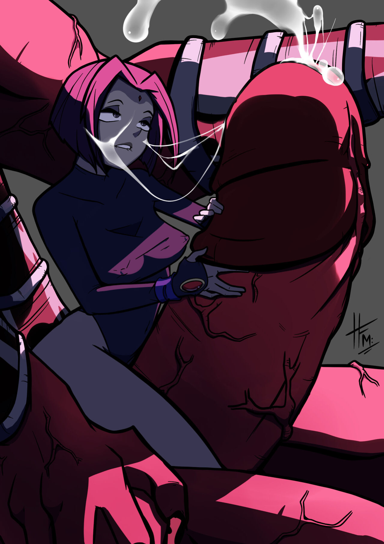 [TreatArtStudios (HFM)] Raven and Daddy (Teen Titans)