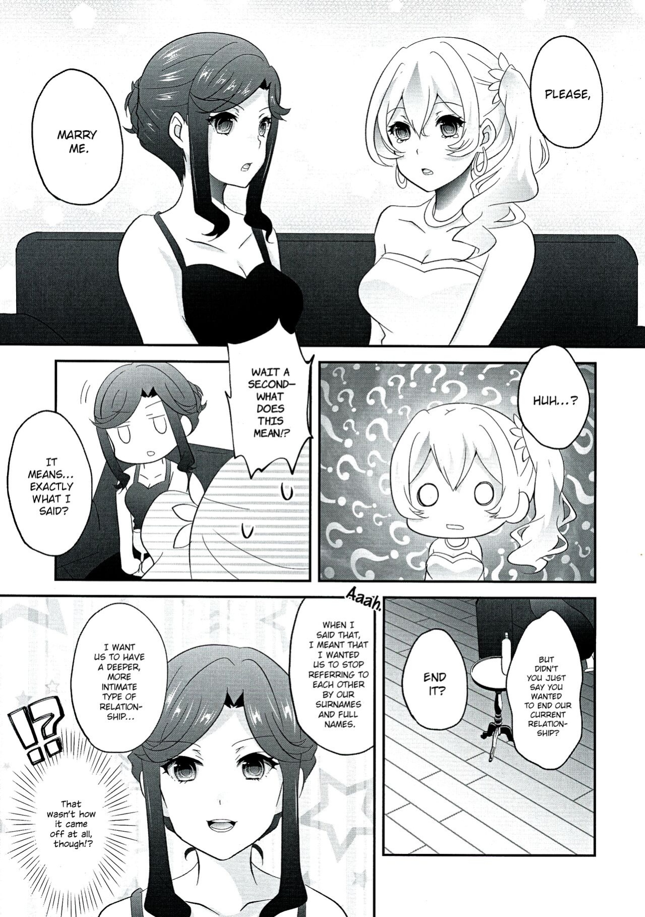 (Revue Star Theater 2) [Chikoworld (Chikoile, Tanukichi)] Yowasete yo Konya dake | Let Me Be Tipsy, Just For Tonight (Shoujo Kageki Revue Starlight) [0mniessence]