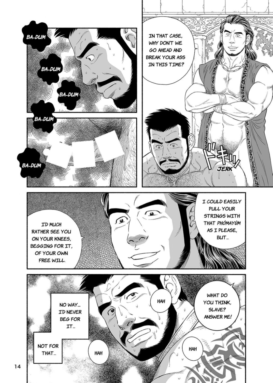 [Bear's Cave (Tagame Gengoroh)] Jubaku no Seiyatsu Noroiteki Kuchi Kou Choukyou Roku - Khoz, The Spellbound Slave Magical Oral and Anal Training