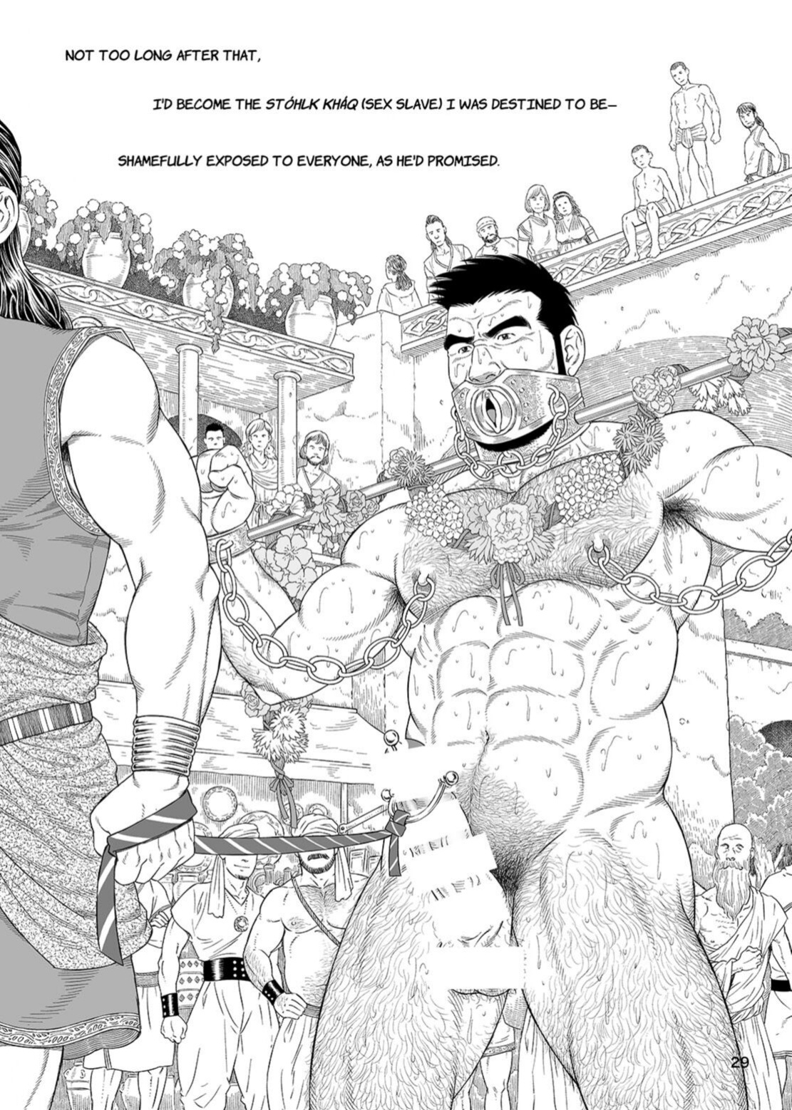 [Bear's Cave (Tagame Gengoroh)] Jubaku no Seiyatsu Noroiteki Kuchi Kou Choukyou Roku - Khoz, The Spellbound Slave Magical Oral and Anal Training