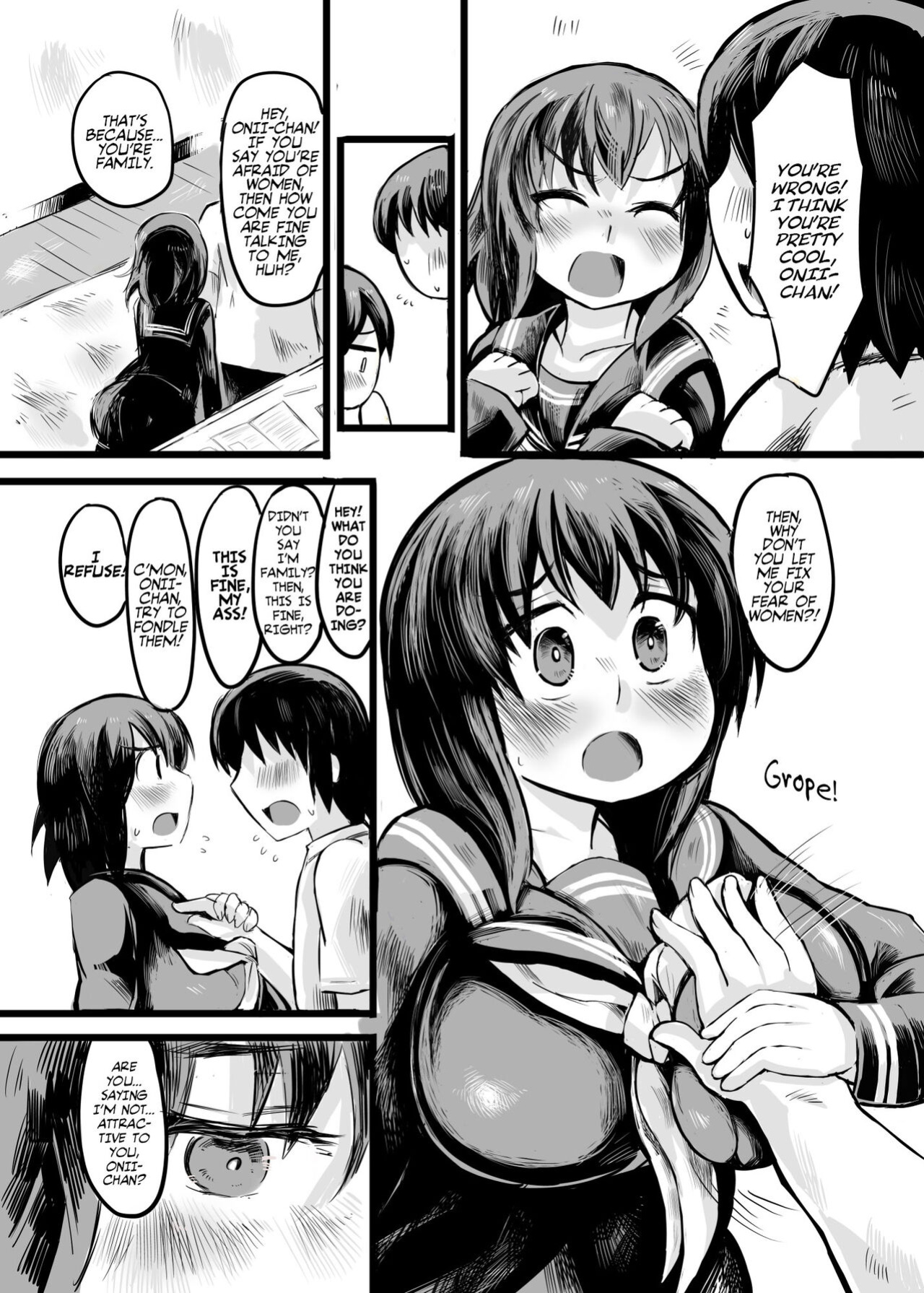 [14cm (Gao)] Onii-chan no Josei Kyoufushou wa Watashi ga Naosundakarane! | Fixing Onii-chan's fear of women! [Team Rabu2]