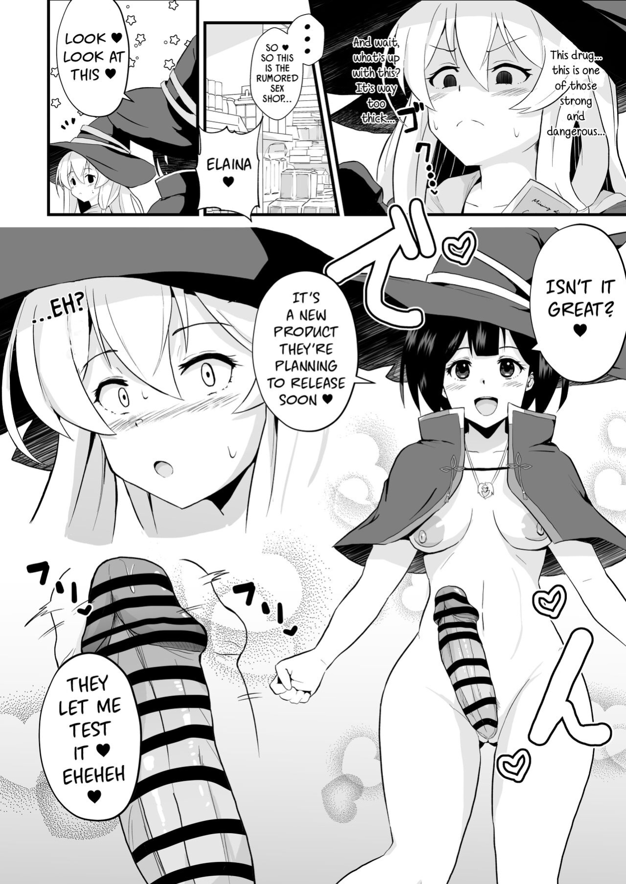 [aheazif (Sanatuki)] Joushiki Kaihen!! Yarimakuri! Ero Ikoku de Pakopako Sex Daisuki no Dosukebe Hentai Majo ni Natte shimatta no wa Daredeshou? Sou Watashi desu (Majo No Tabitabi) [Kinsei Translations]