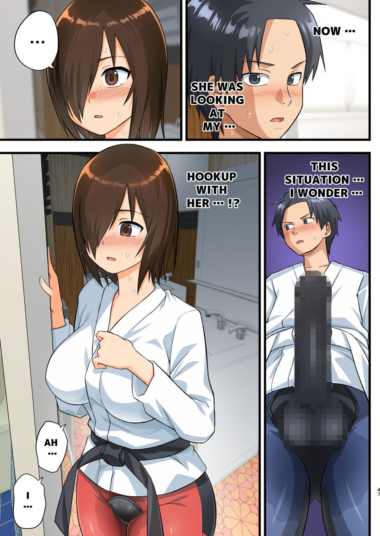 [OTOREKO (Toilet Komoru)] Tatakae! Yoshimura-san! 1 ~Otoko wa Full Bokki Oazuke NTR~ - FIGHT! YOSHIMURA-SAN! 1 - man with full erection on hold