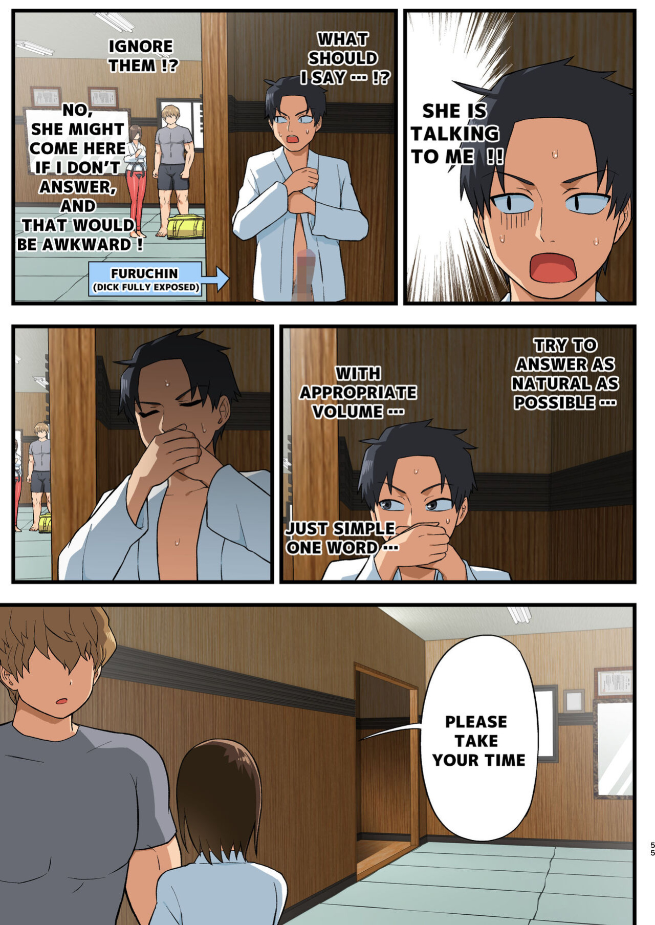 [OTOREKO (Toilet Komoru)] Tatakae! Yoshimura-san! 1 ~Otoko wa Full Bokki Oazuke NTR~ - FIGHT! YOSHIMURA-SAN! 1 - man with full erection on hold