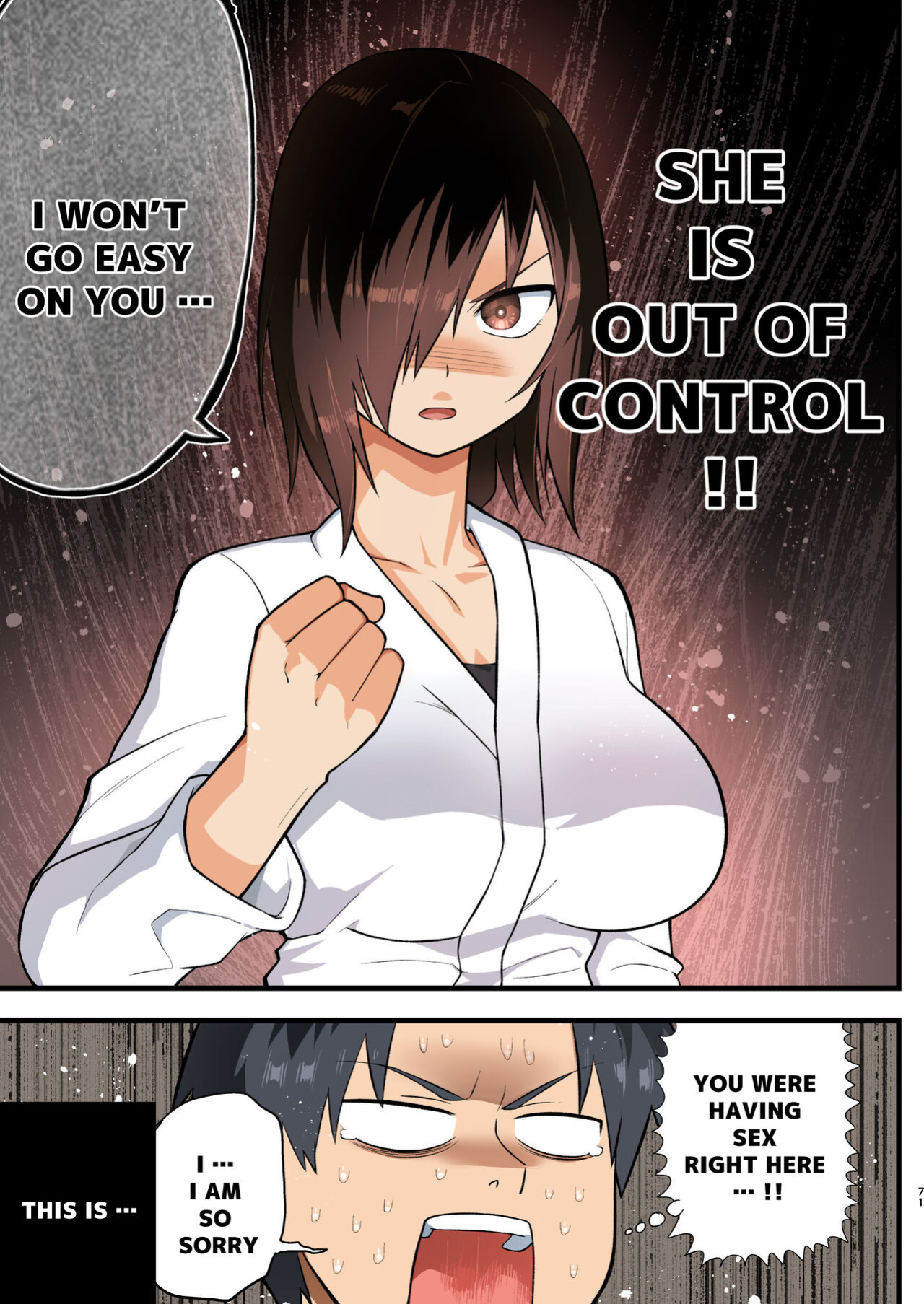[OTOREKO (Toilet Komoru)] Tatakae! Yoshimura-san! 1 ~Otoko wa Full Bokki Oazuke NTR~ - FIGHT! YOSHIMURA-SAN! 1 - man with full erection on hold