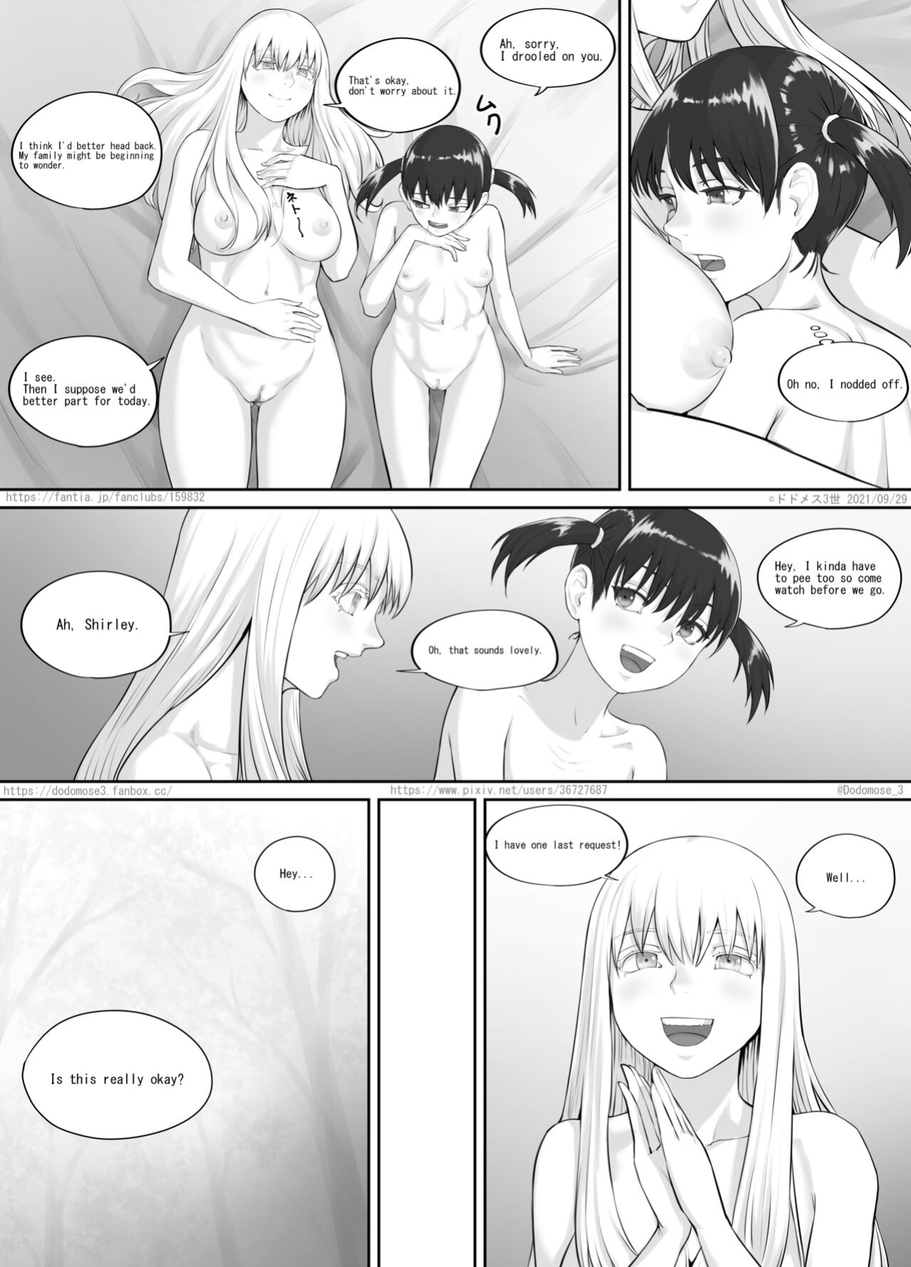 [DODOMESU3SEI] 少女と露出女（English Version） (Pixiv Fanbox)