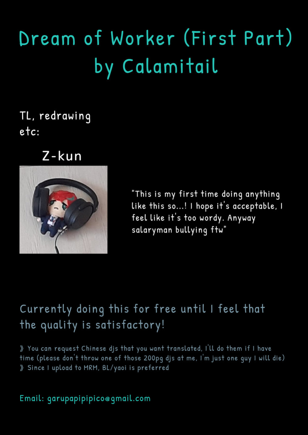 [Calamitail] Dream of Worker (First Part) [Z-kun]