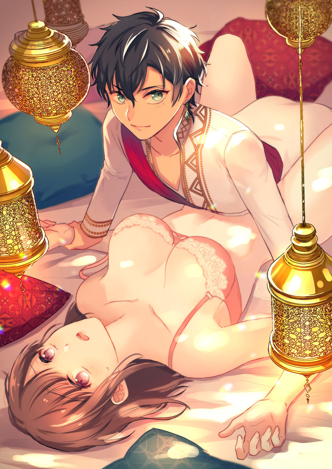 [Shiramatto (Ushiro)] Game no Danna ga Super Shota Sultan Datta Ken | My MMO Husband was a Spa Shota Sultan! [Pangean]