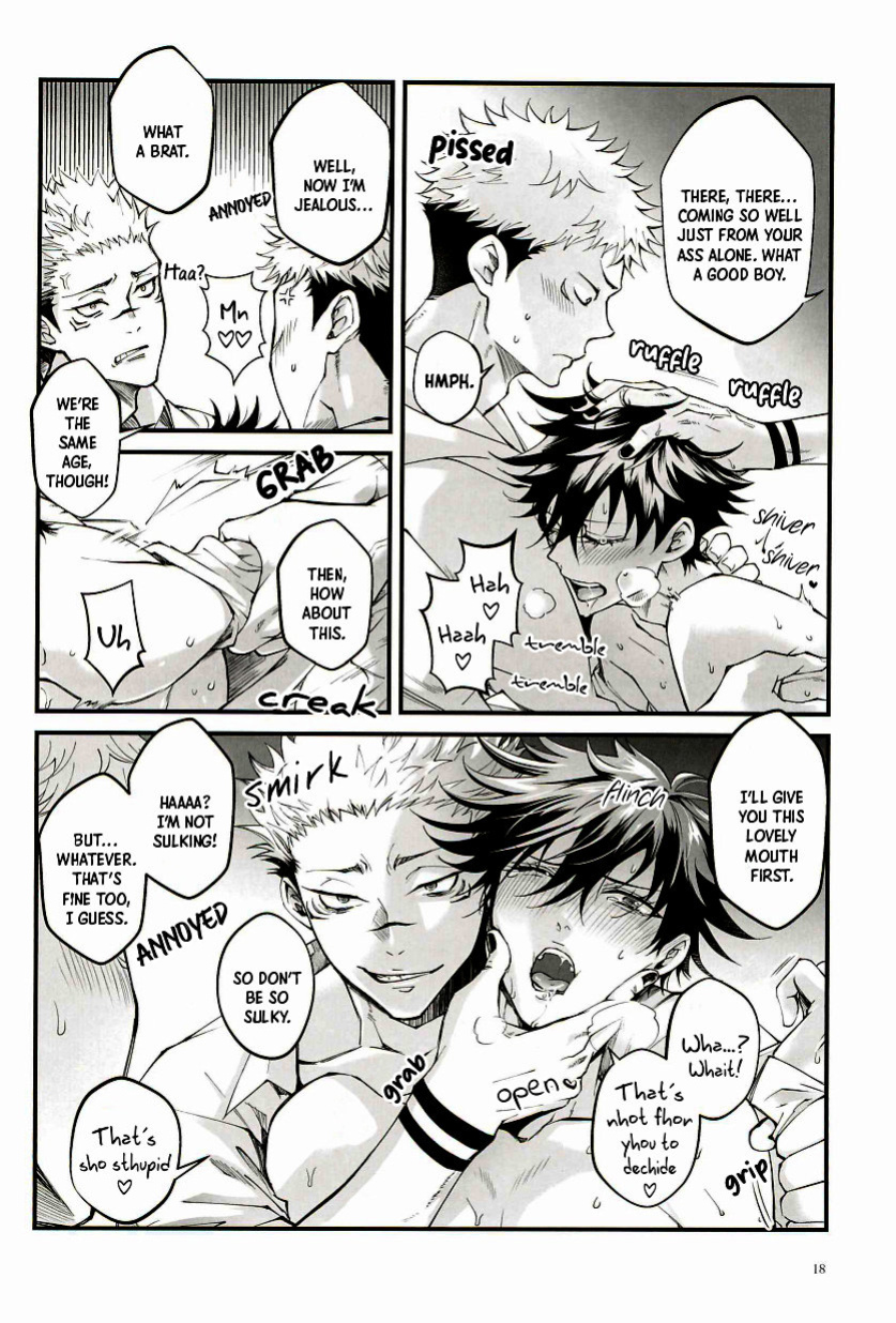 [Jurei no Mori (Ayame)] Ore ga Okorenai Riyuu | The reason I can’t be mad (Jujutsu Kaisen) [Nonsense Group HQ]