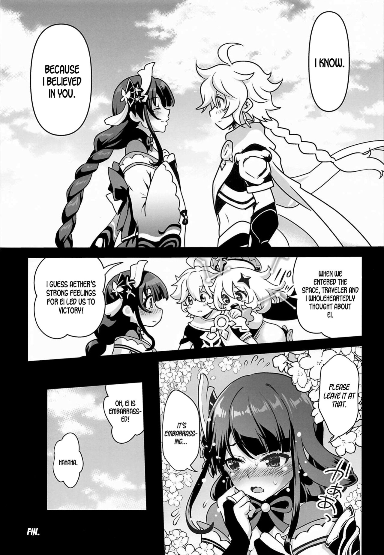 (COMIC1☆20) [URAN-FACTORY (URAN)] Shogun no Otawamure | The Shogun's Flirtation (Genshin Impact) [LunaticSeibah]