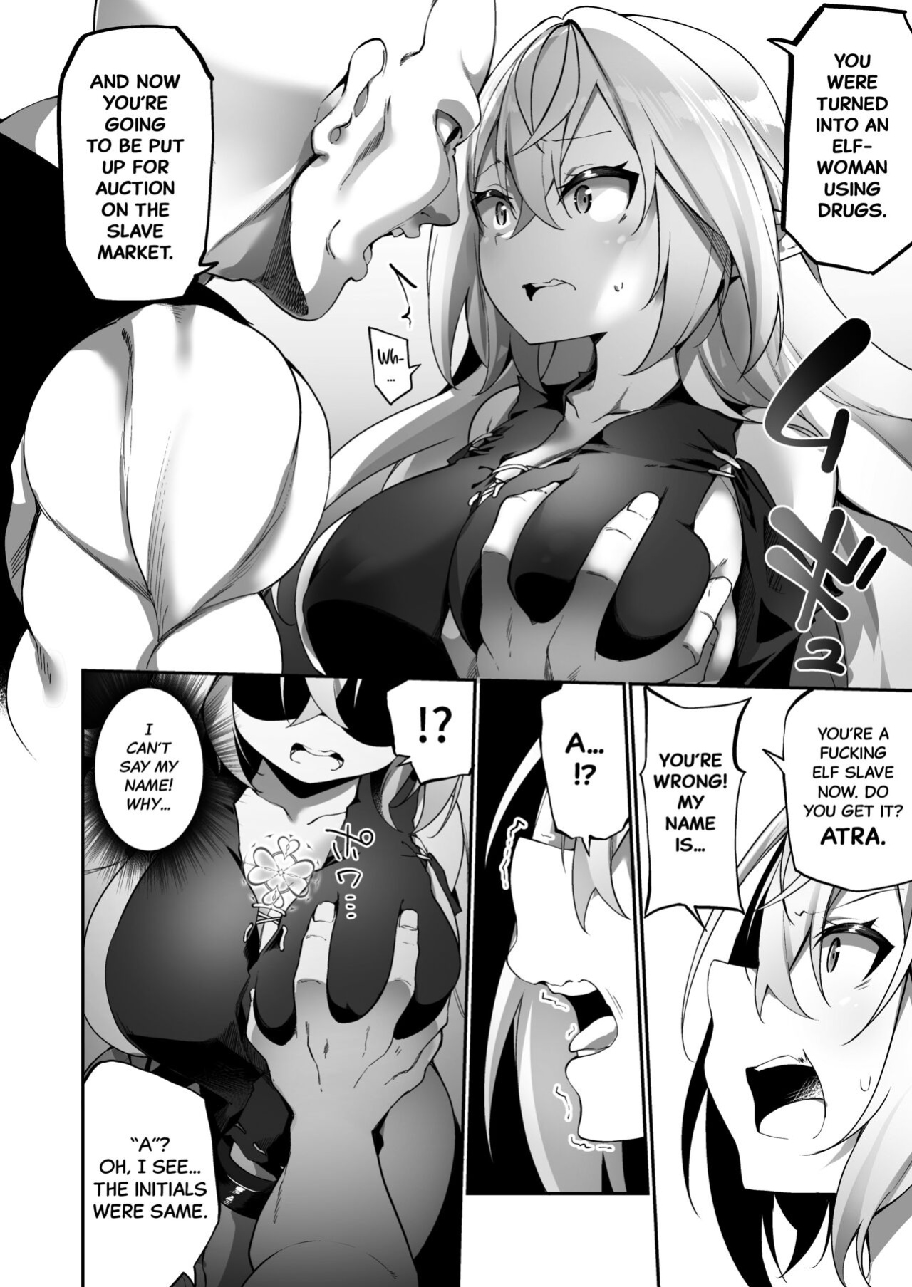 [Slime no Kanmuri (Kanmuri)] Elfka no Kusuri | Elvification Drug [Black Grimoires]