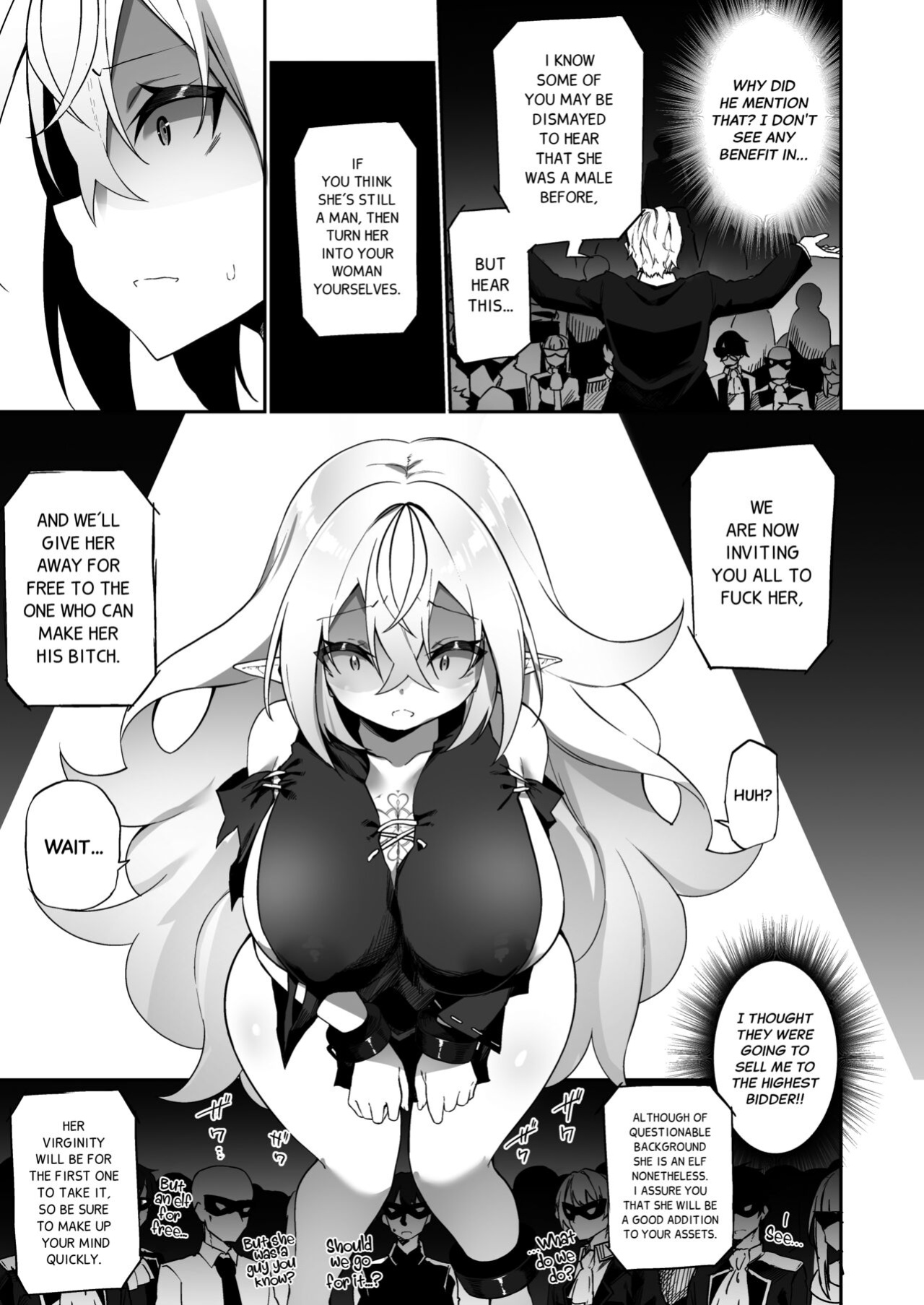 [Slime no Kanmuri (Kanmuri)] Elfka no Kusuri | Elvification Drug [Black Grimoires]