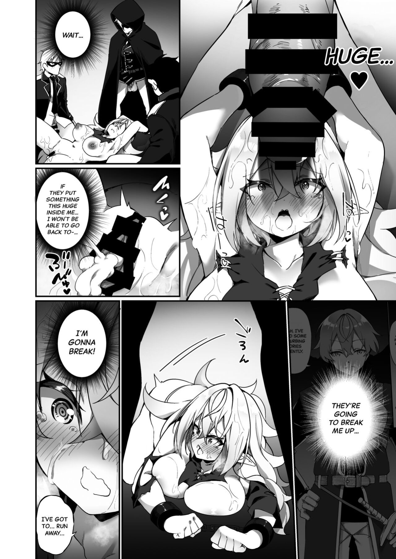 [Slime no Kanmuri (Kanmuri)] Elfka no Kusuri | Elvification Drug [Black Grimoires]