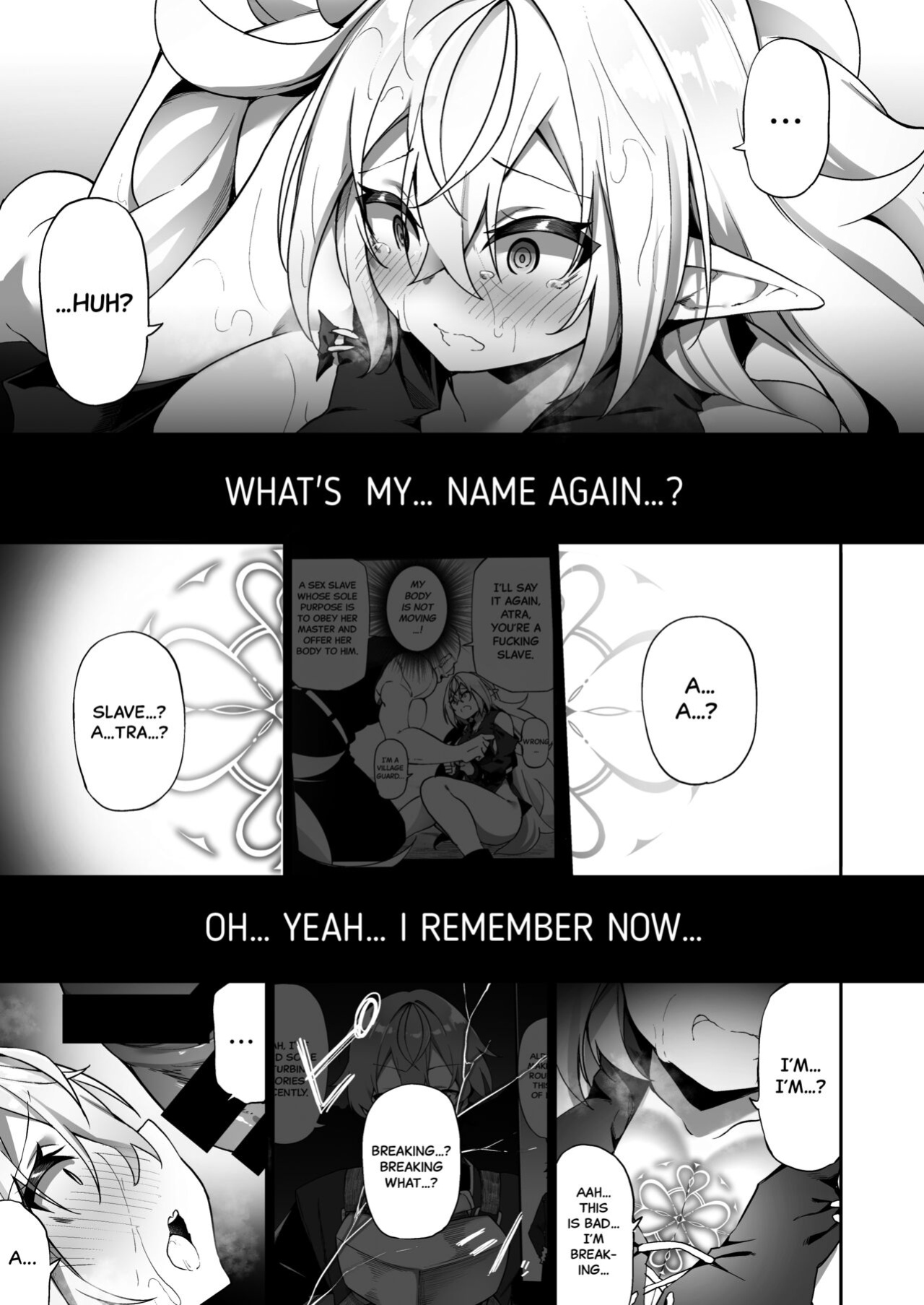 [Slime no Kanmuri (Kanmuri)] Elfka no Kusuri | Elvification Drug [Black Grimoires]