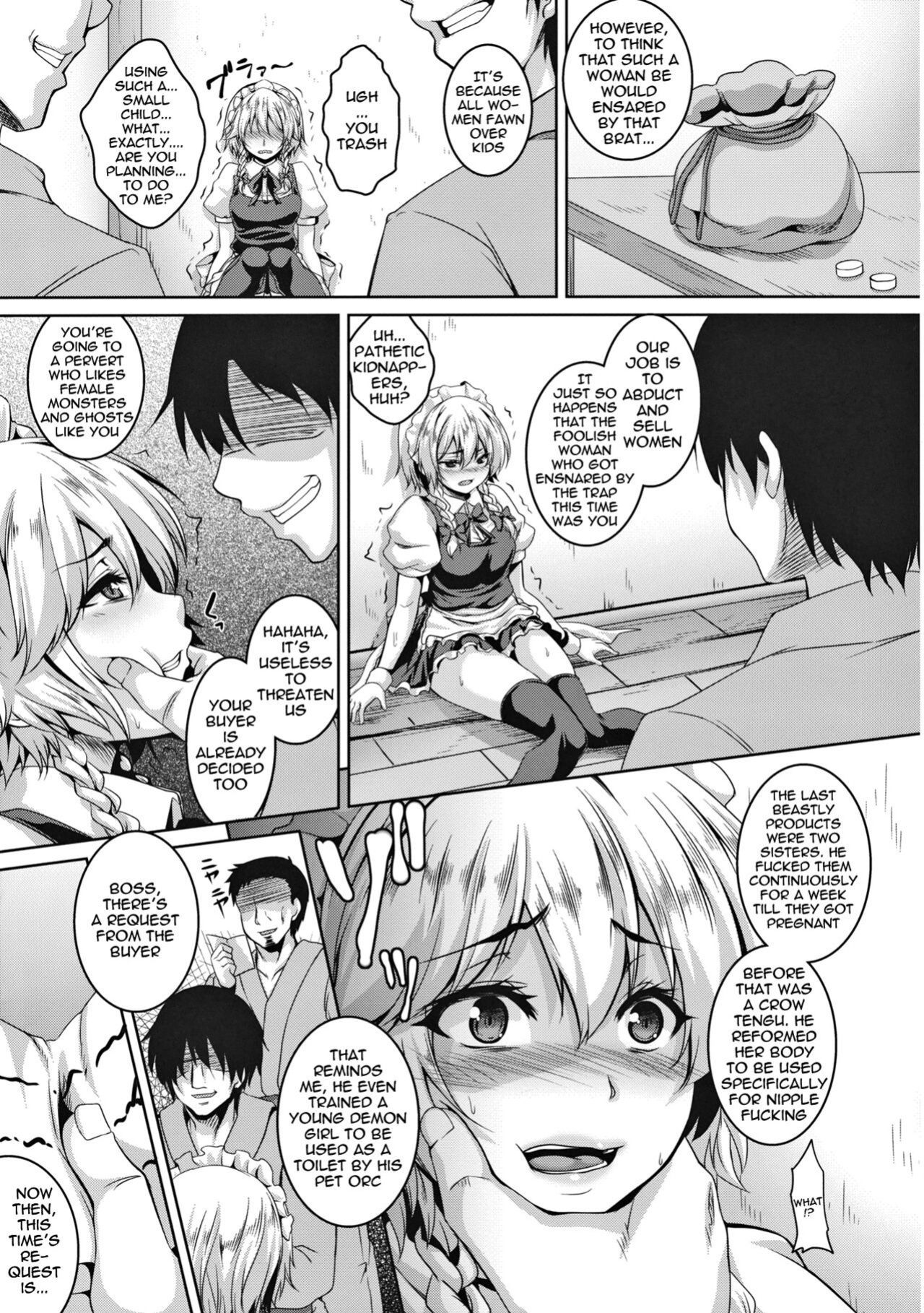 (C84) [Tiramisu Tart (Kazuhiro)] Izayoi Sakuya Kusuri zuke Nikubenki Choukyou | Breaking Izayoi Sakuya Into a Sex-Slave (Touhou Project)