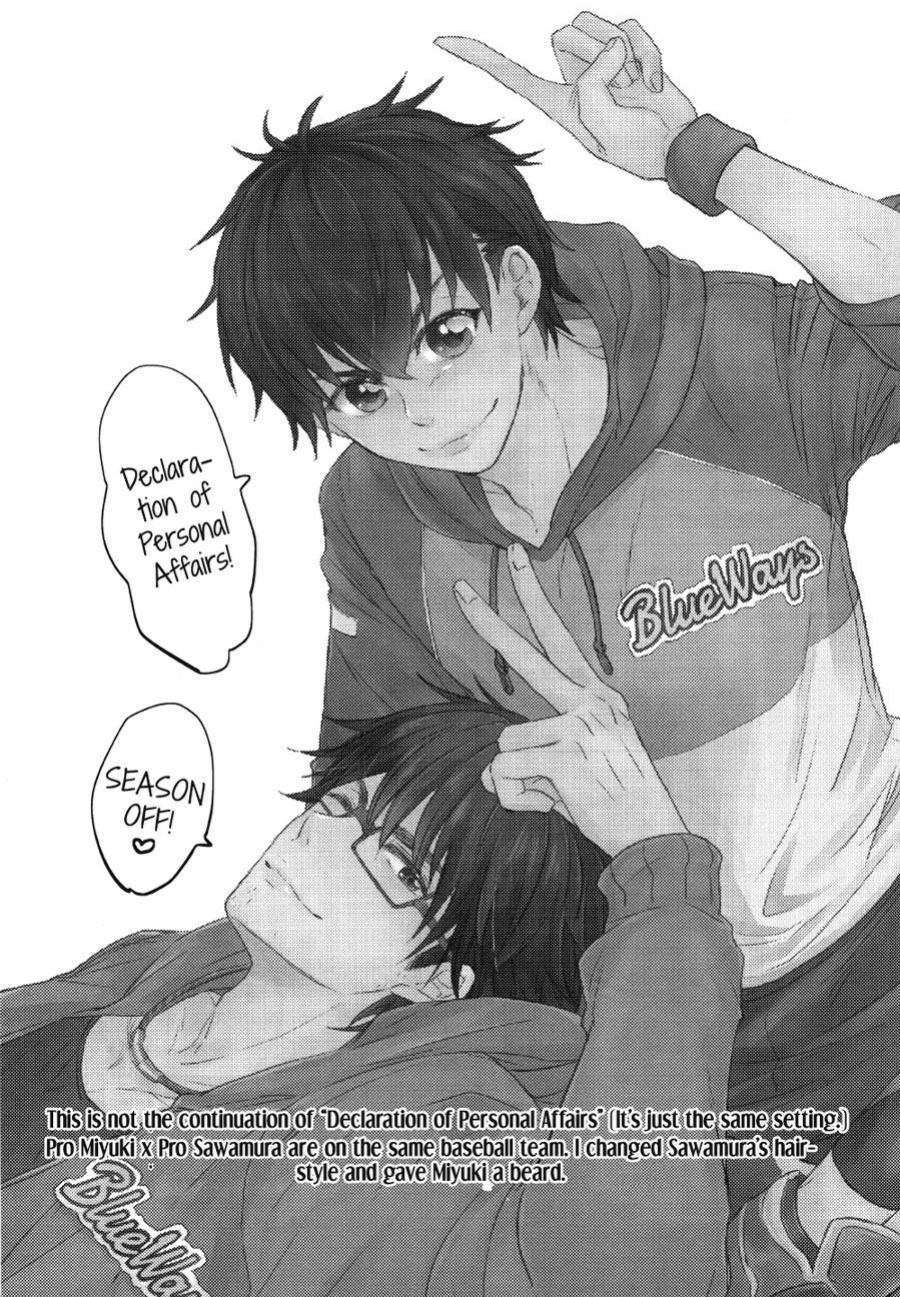 (C92) [CHEEKY! (Kawase)] Koshi Kondo Sengen -Season Off- | Declaration of Personal Affairs (Daiya no Ace) [Diamond Dew Scans]