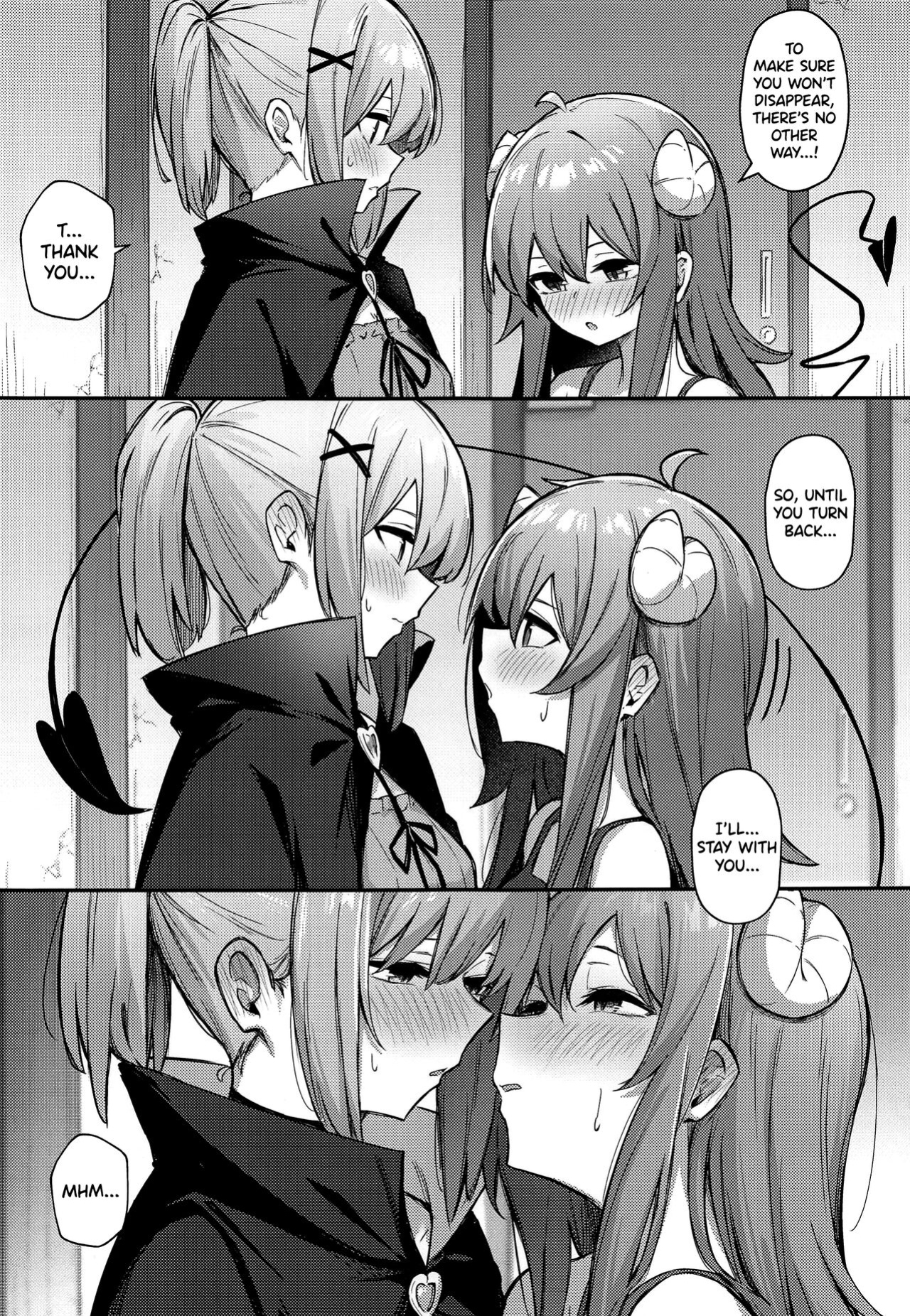 (Natsu no Doujinsai 2022) [Bochi Bochi no Ki (Borusiti)] Momo-chan Yamiochi Shita!? (Machikado Mazoku) [Scanderp Showlations]