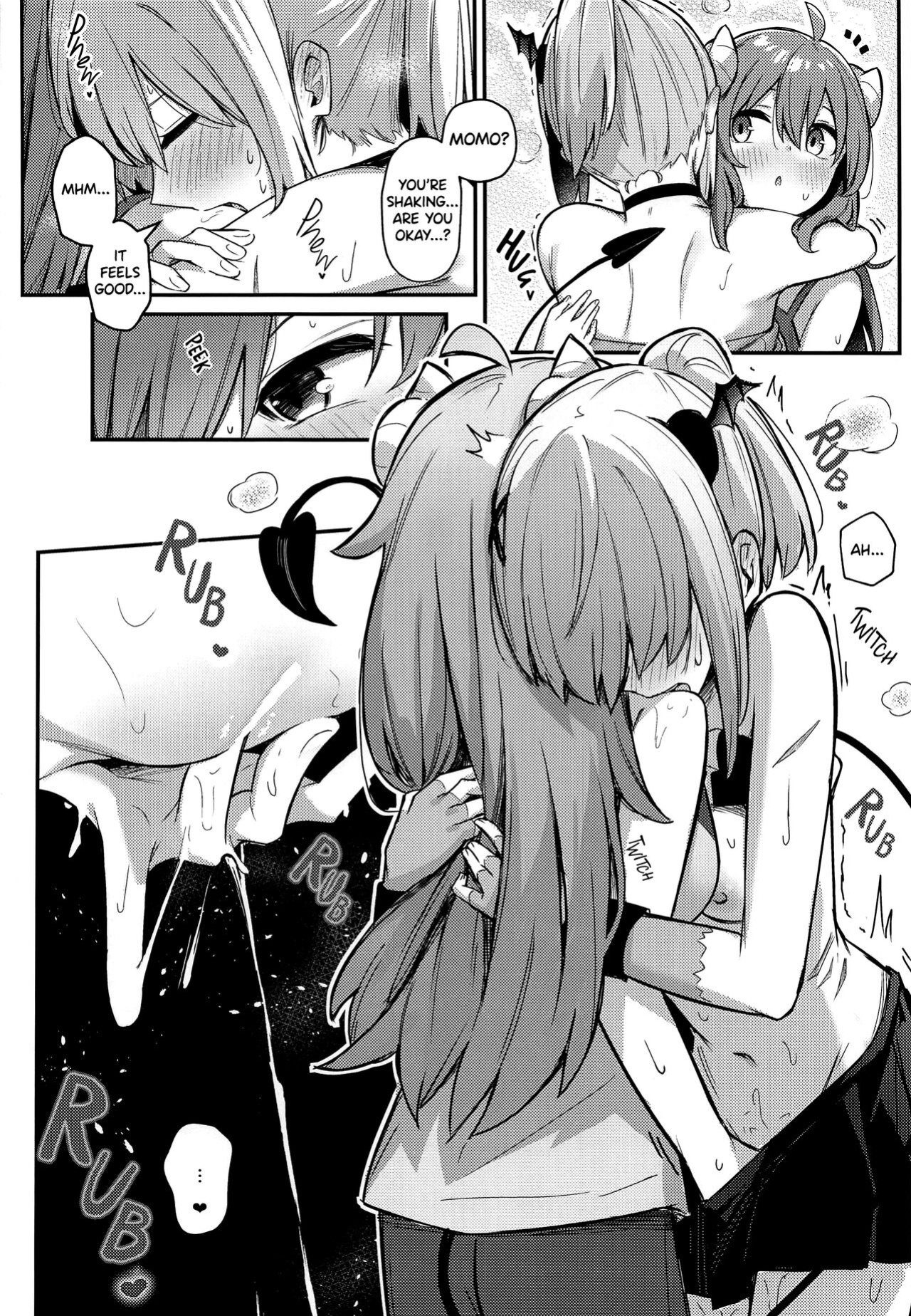 (Natsu no Doujinsai 2022) [Bochi Bochi no Ki (Borusiti)] Momo-chan Yamiochi Shita!? (Machikado Mazoku) [Scanderp Showlations]