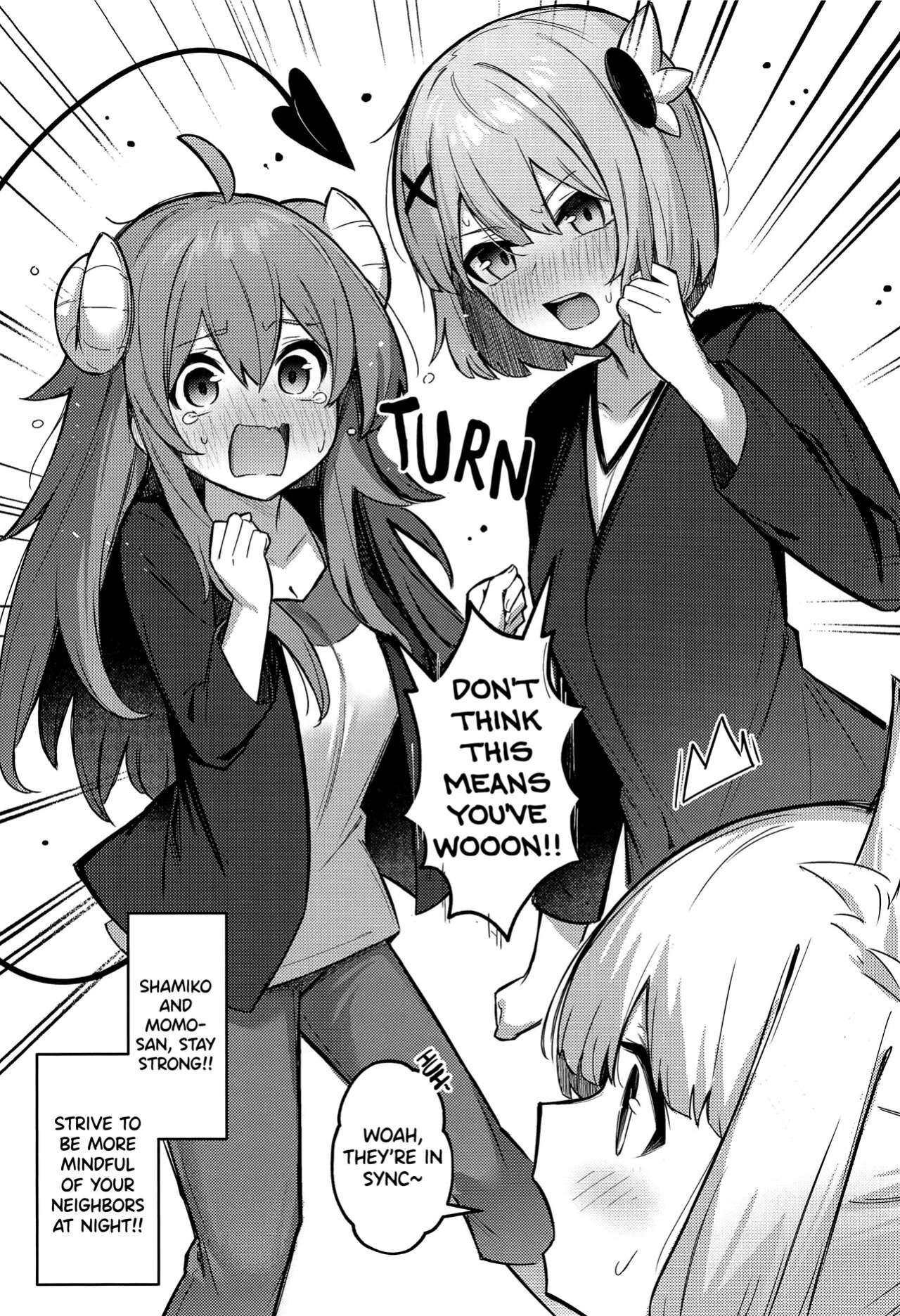 (Natsu no Doujinsai 2022) [Bochi Bochi no Ki (Borusiti)] Momo-chan Yamiochi Shita!? (Machikado Mazoku) [Scanderp Showlations]