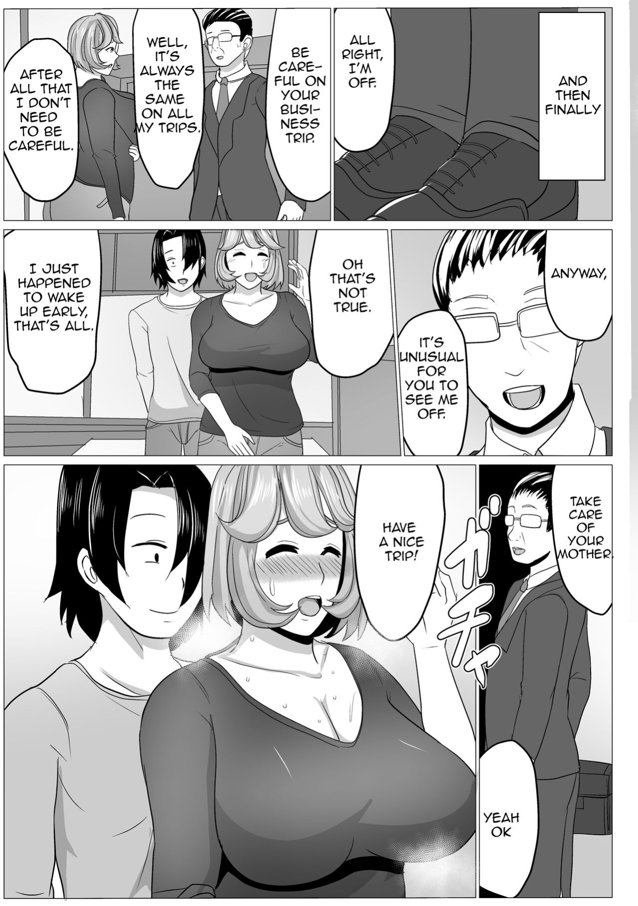 [Akikan] Karada no Kankei Mocchatta Okaasan to Nashi Kuzushiteki ni Kodzukuri Hajimechatta Hanashi|Having a Physical Relationship with My Mother I Gradually Try to Make a Baby[Amoskandy]