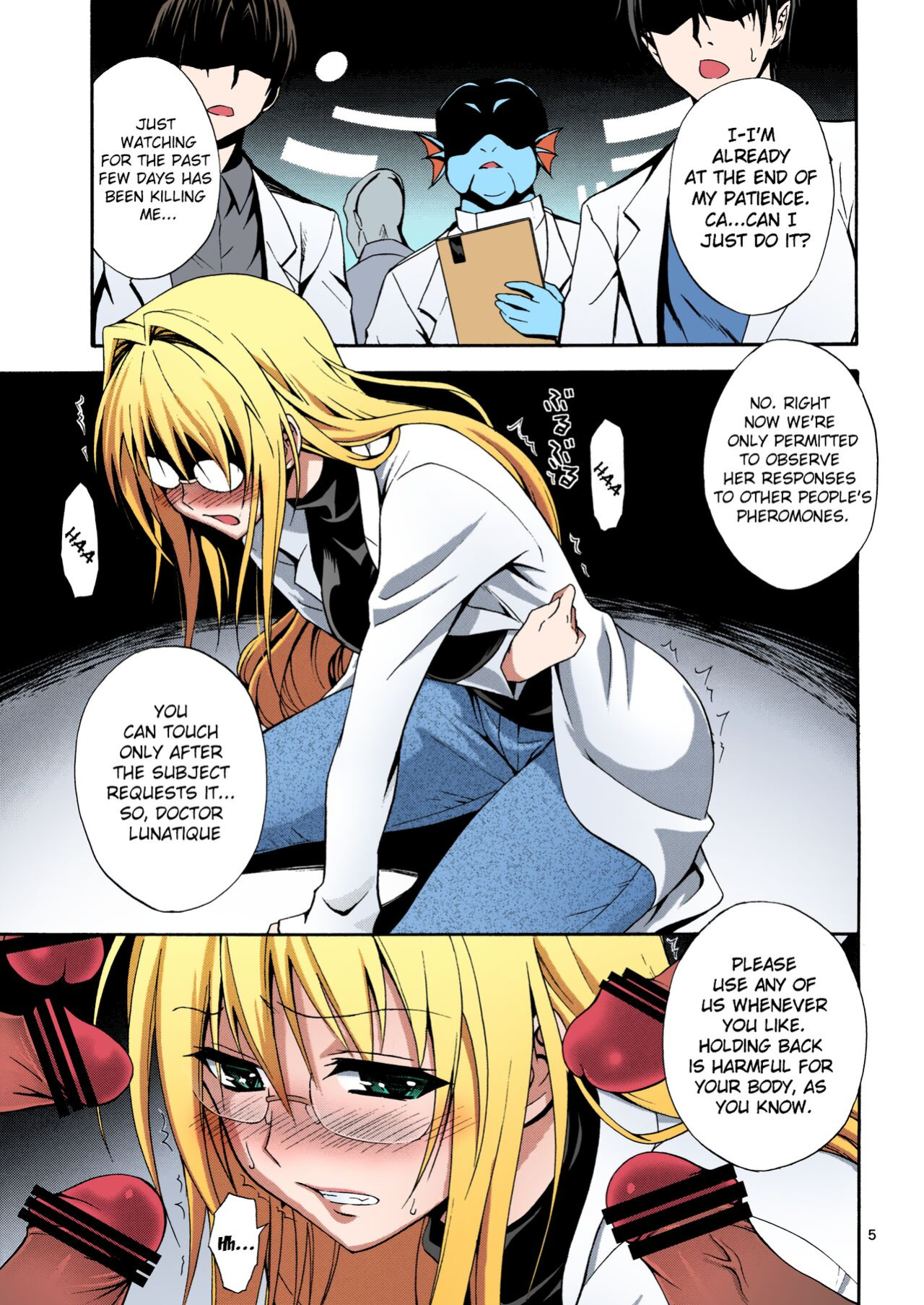 (C83) [Hibi Rakuraku (Aoki Kanji)] Bijin Kagakusha in Aku no Soshiki | Beautiful Scientist in an Evil Organization (To Love-Ru Darkness) [Colorized] [SPDSD]