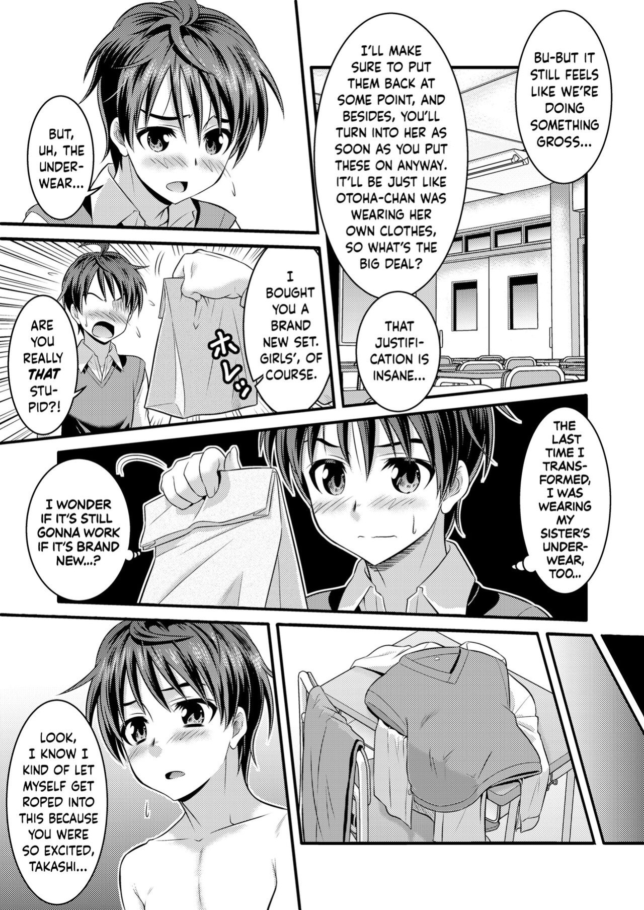 [TSF Mousou Chikusekijo (Kaneko Naoya)] Metamor ★ Coordinate ~Josou Shitara Anoko ni Nacchata Ken~ Ane Hen Classmate Hen | Metamorphic ★ Dress-Up ~How I Ended Up Turning into the Girls I Cross-Dressed As~ Sister Arc & Classmate Arc [BoundaryTL]