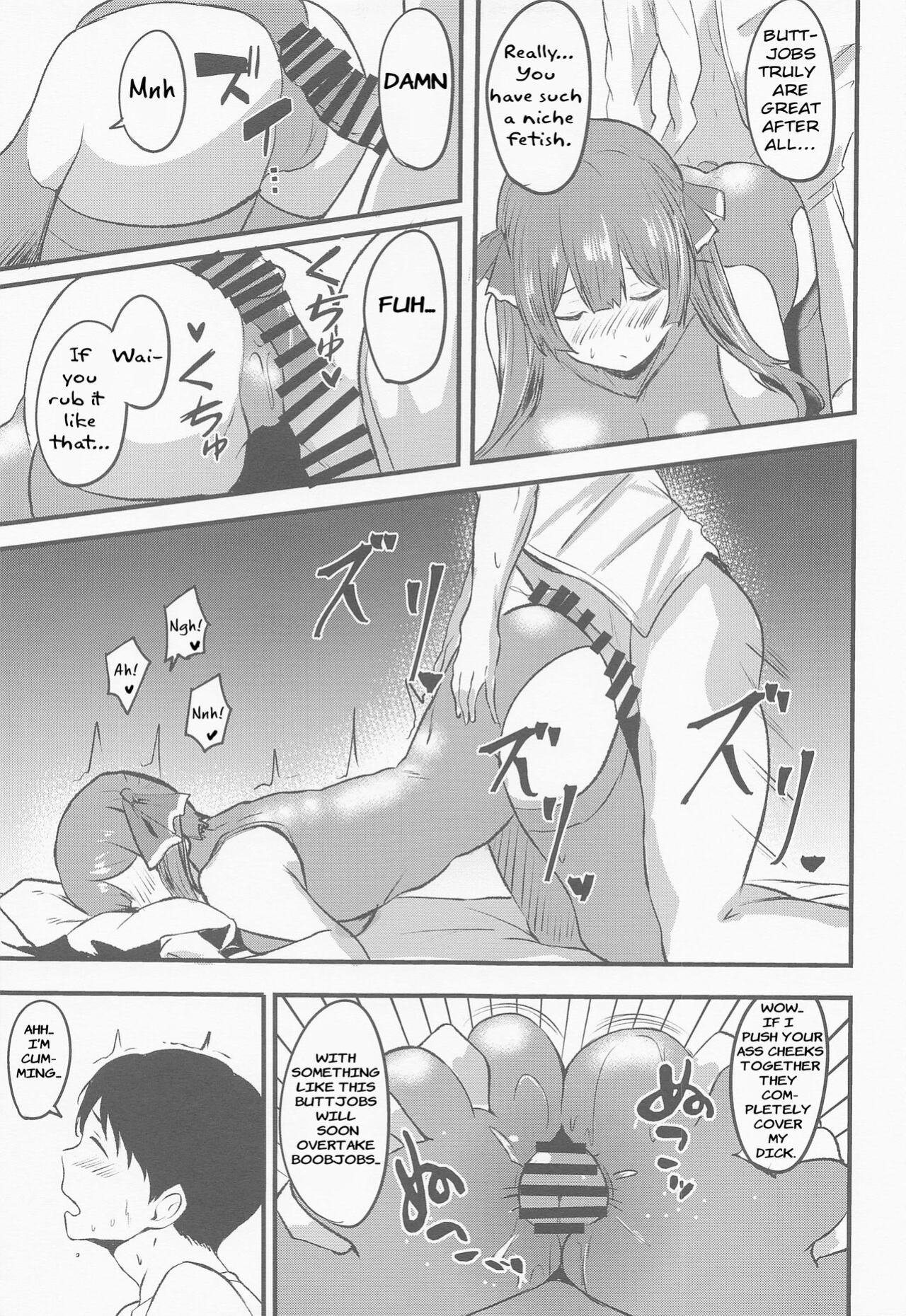 (Holoket 5th) [Mugen Karaage (Agachi)] Senchou no Oshiri LOVE... (Houshou Marine)