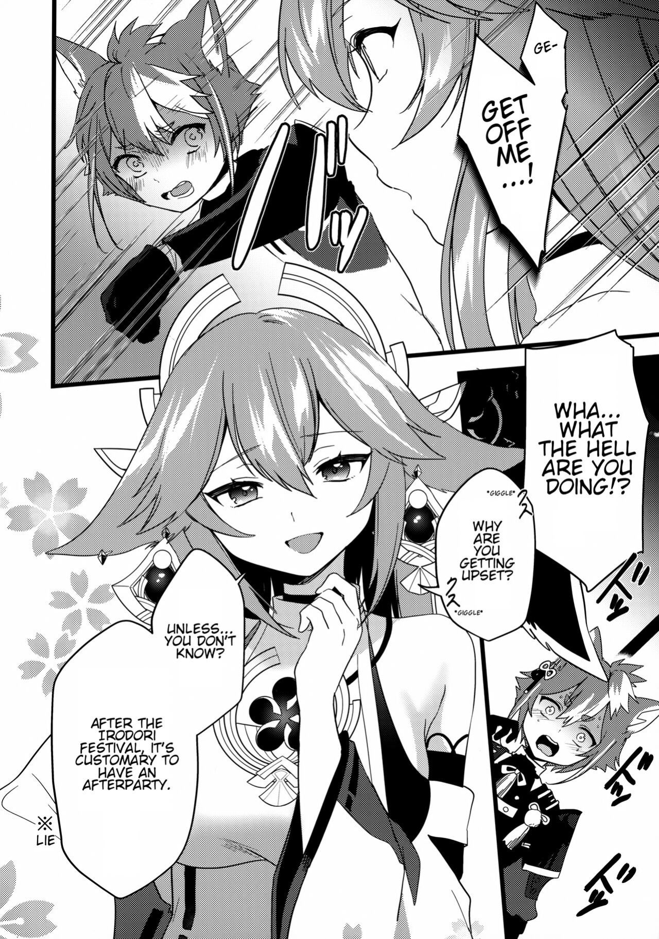 (C100) [PANA LAND (Kazepana)] Inu to Kitsune ga Majiwaru Yoru ni | The Relationship Between The Dog And Fox In The Night (Genshin Impact) [JKScans]