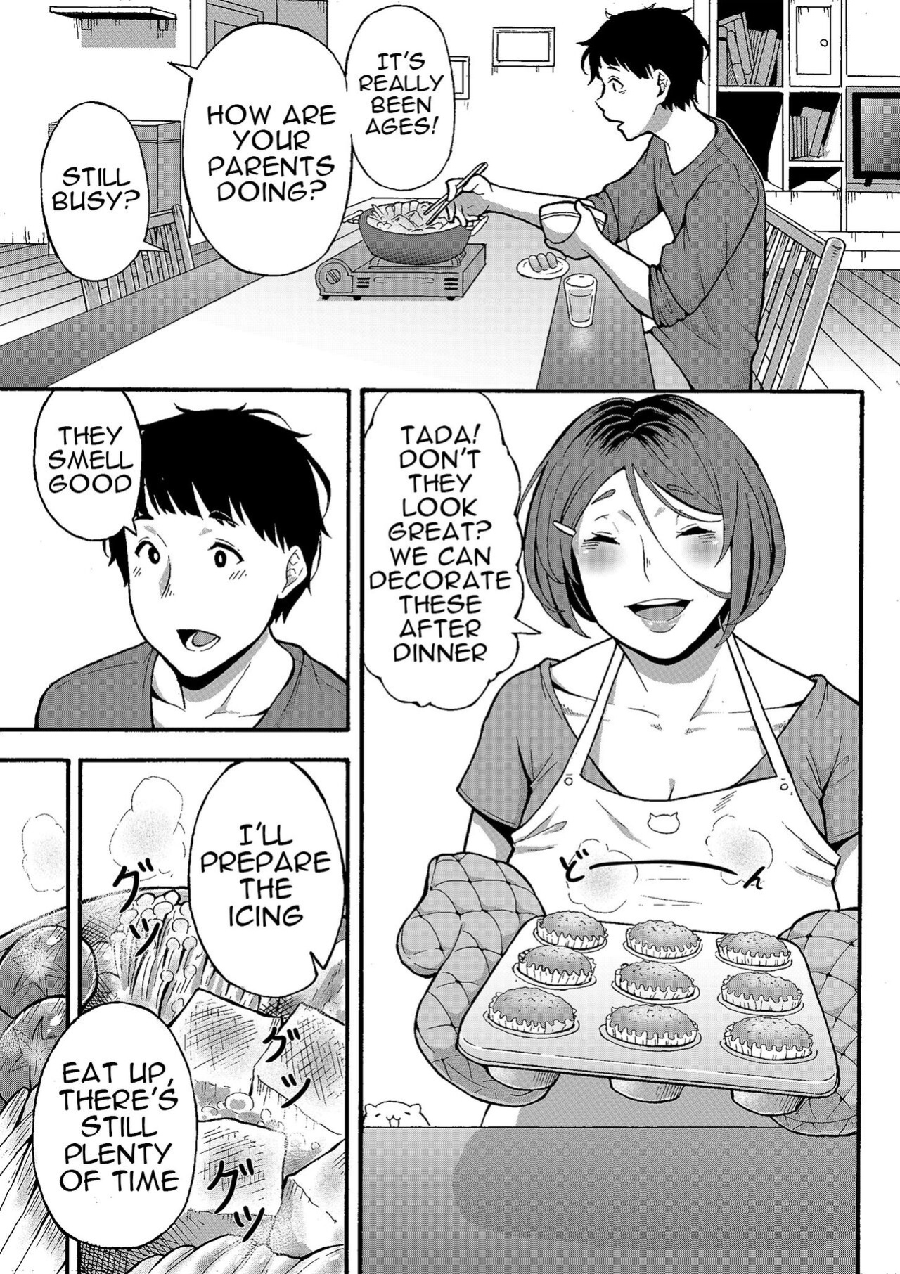 [Jiruman (Juuichi Gatsu)] Oba-han to Ee Koto Seehen? | Wanna Do Something Nice With Your Auntie?