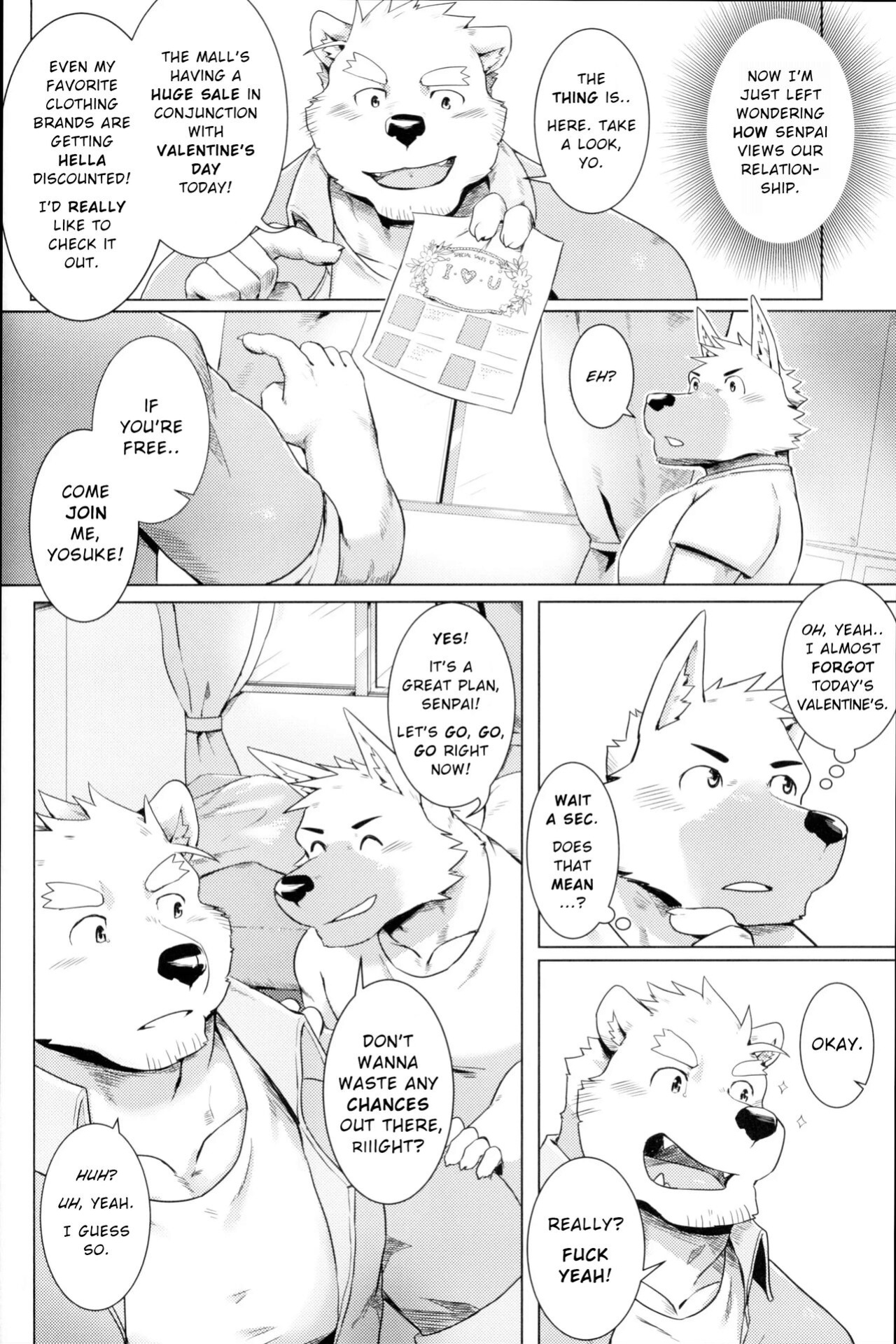 (Kemoket 9.5) [Mitsuwa Building (Taki Kaze)] HAPPY VALENTINE'S (Otoko Matsuri Bangaigou featuring TKA)